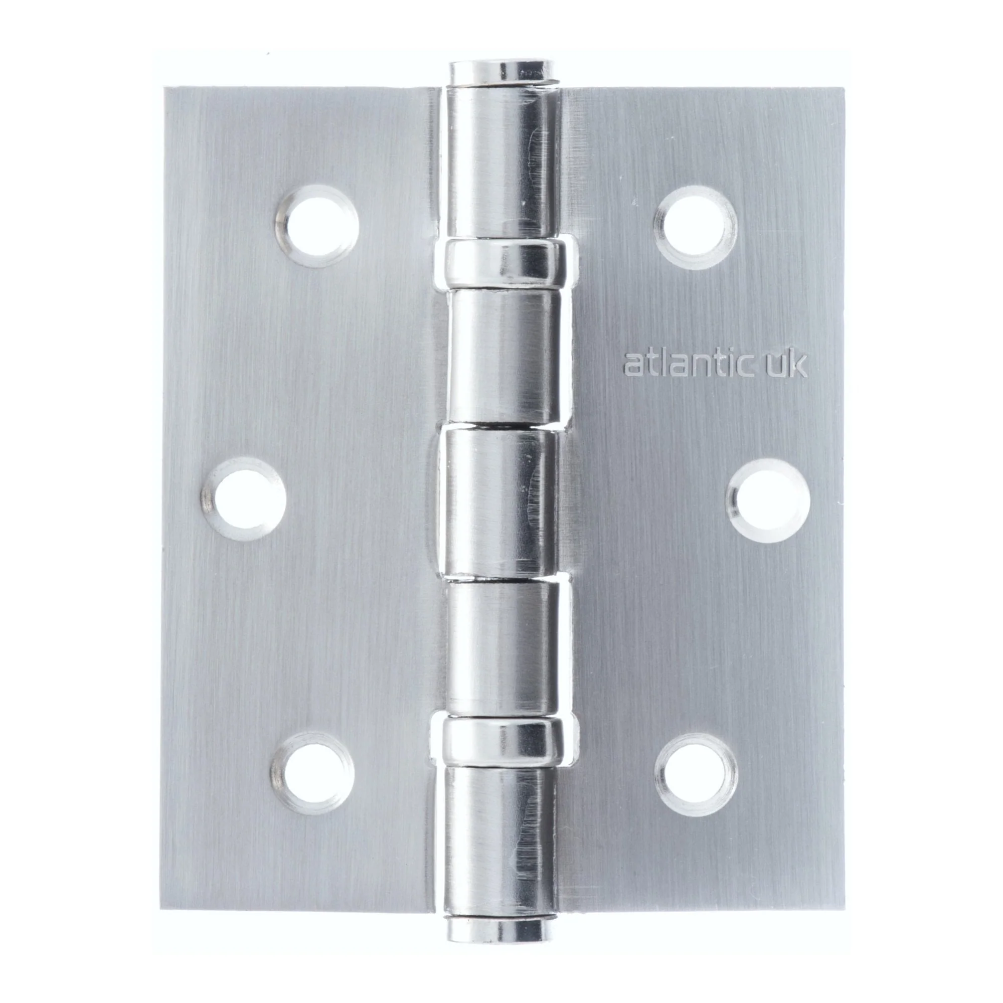 76mm (3'') Ball Bearing Hinge Pair - Satin Chrome