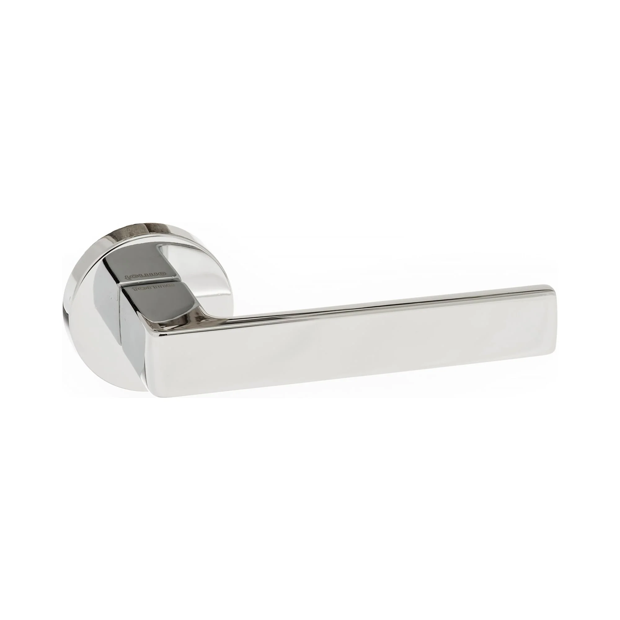 Forme Asti Designer Round Lever Door Handle - Polished Chrome