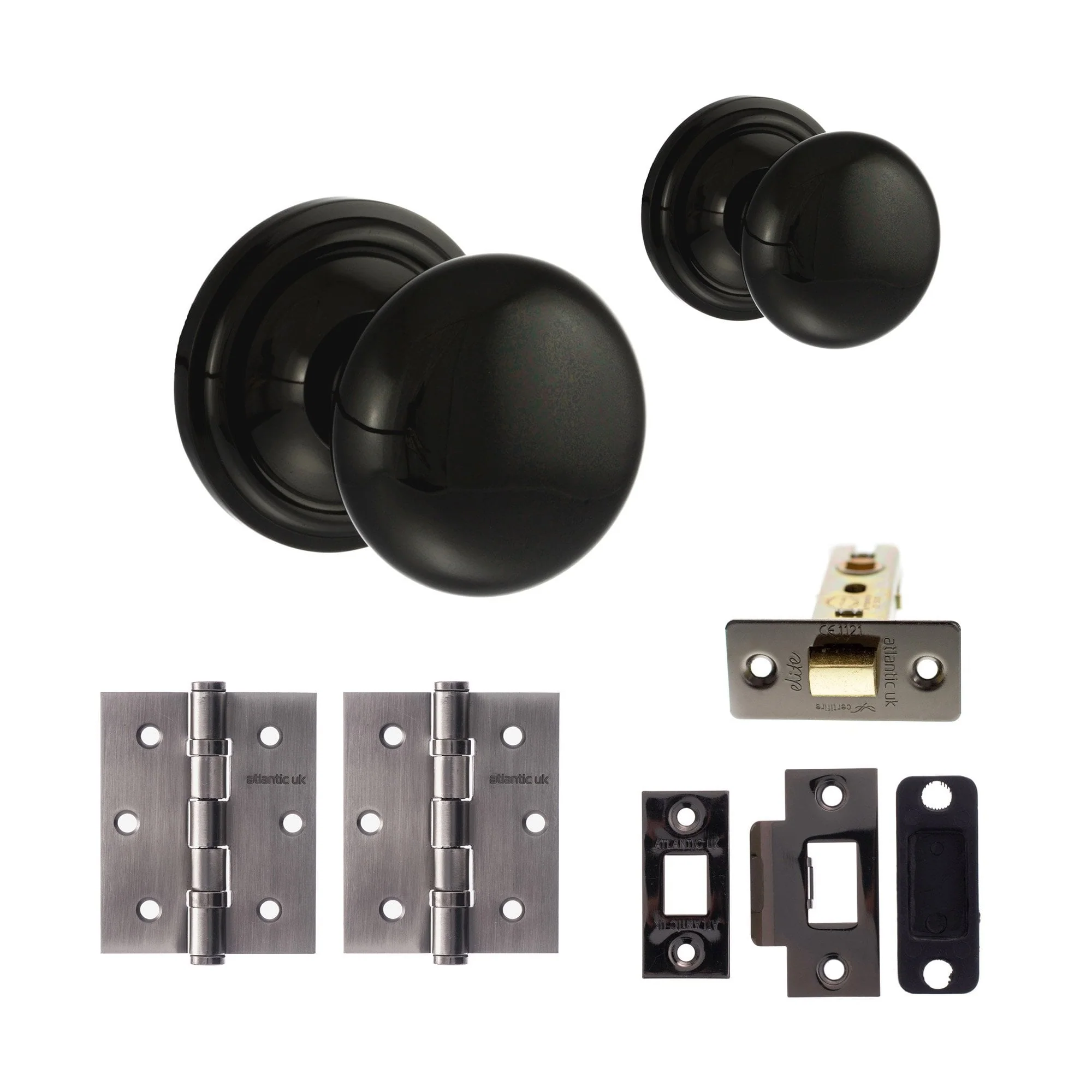 Harrogate Mushroom Mortice Door Knob Set - Gun Metal