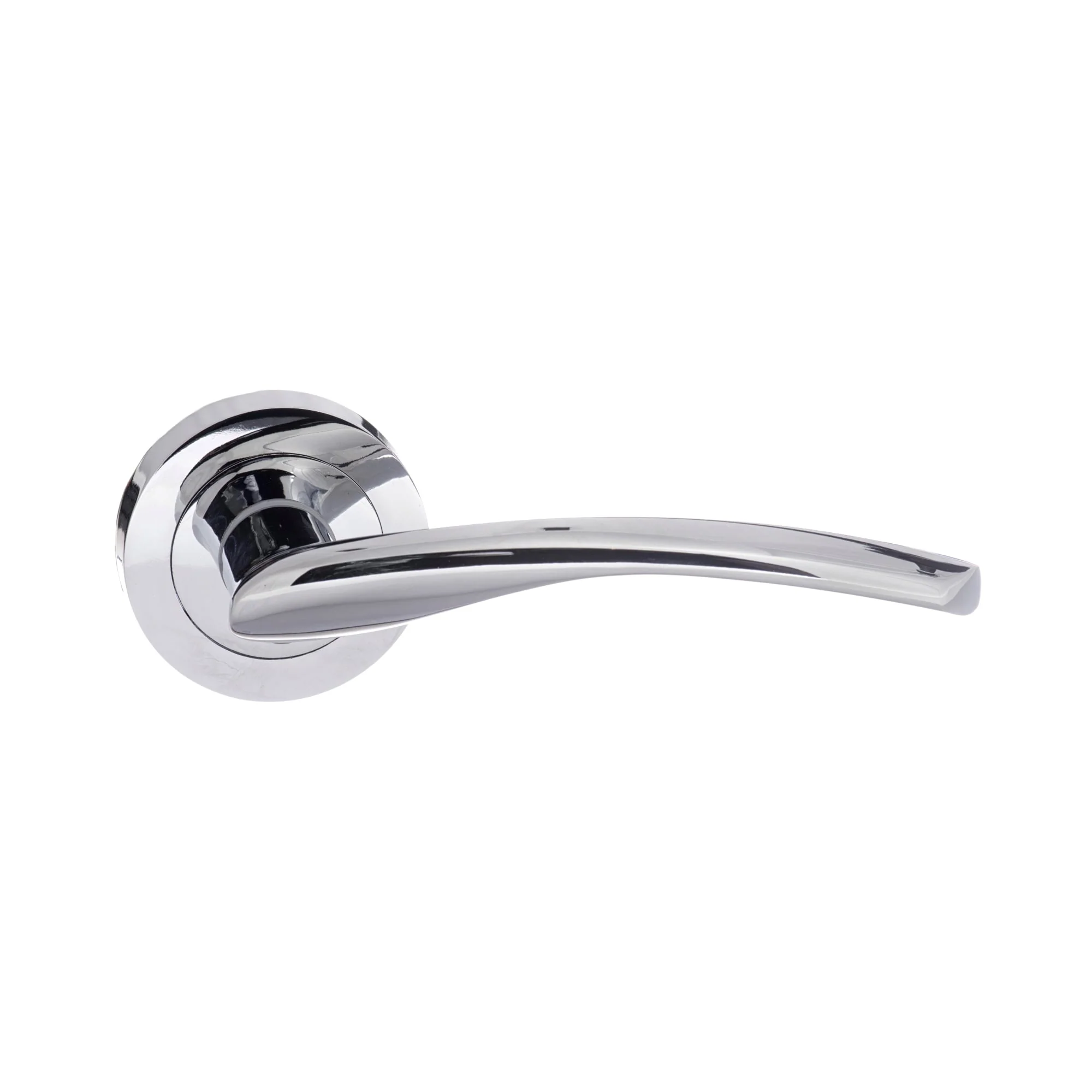 Status Arizona Round Lever Door Handle - Polished Chrome