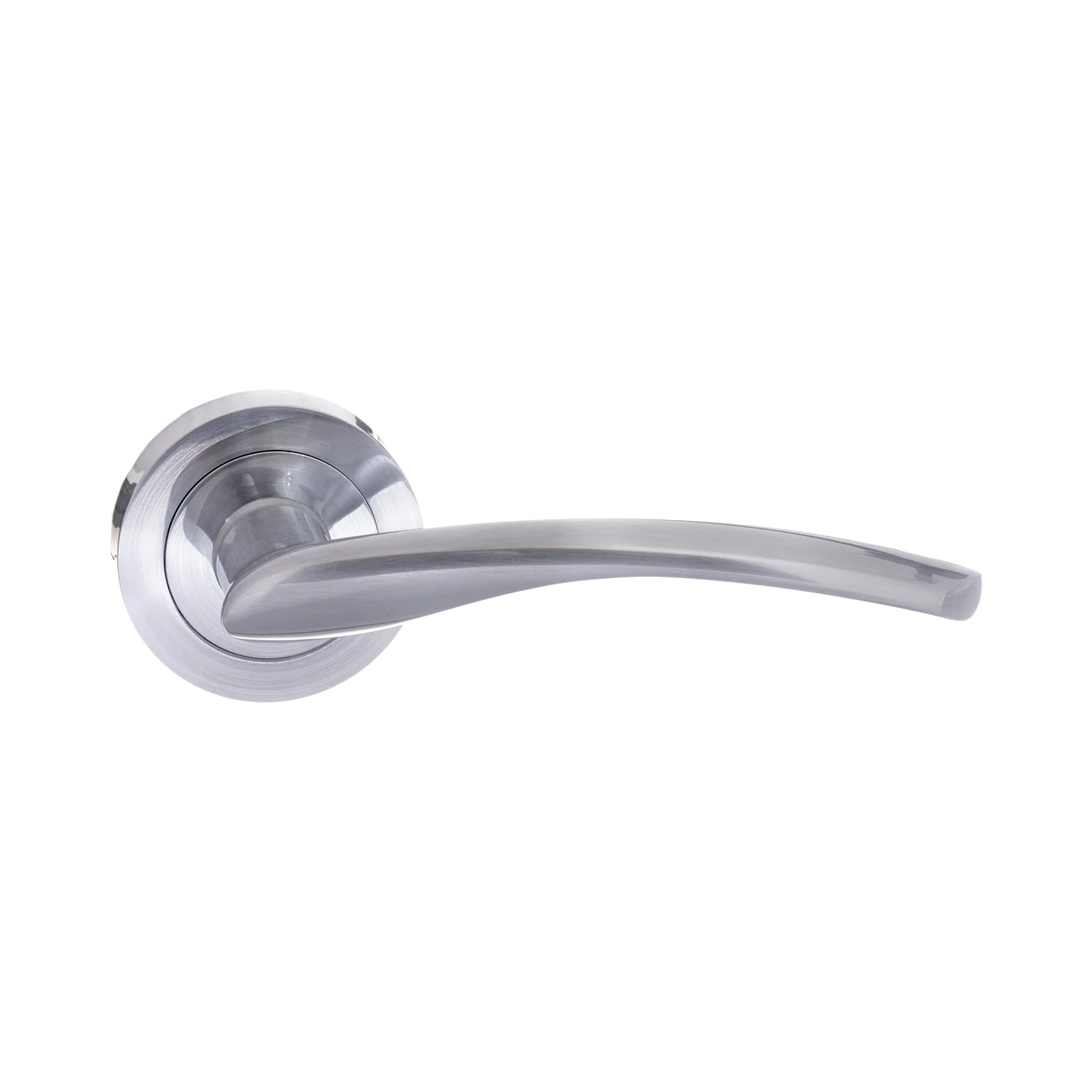 Status Arizona Round Lever Door Handle - Satin Chrome