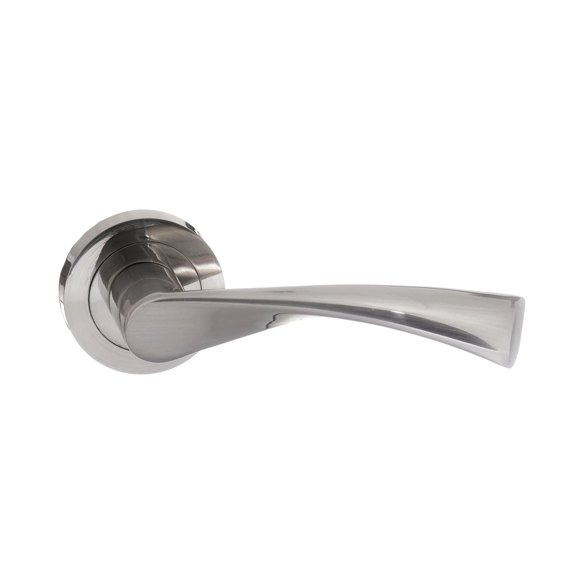 Status Colorado Round Lever Door Handle - Satin Nickel