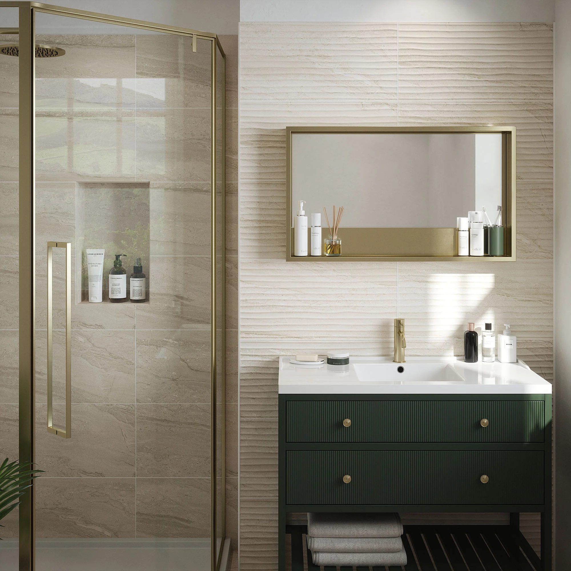 Beige - Arden 8.3mm Matt Tile Sample (P12993) - Image 2