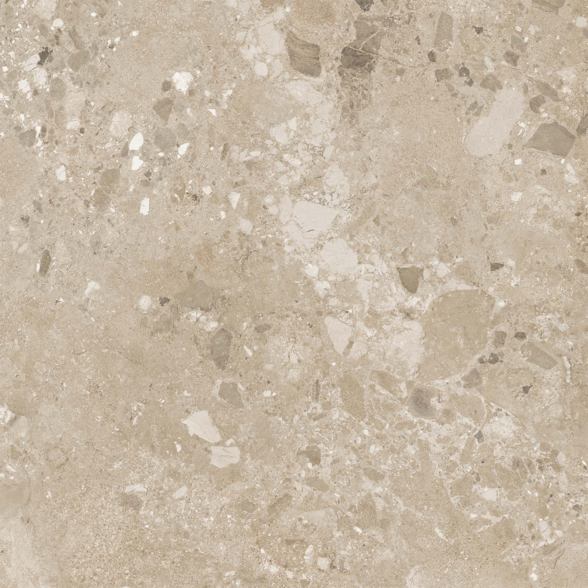 Beige - Terazzia 9mm Matt Tile Sample (P14816) - Image 3
