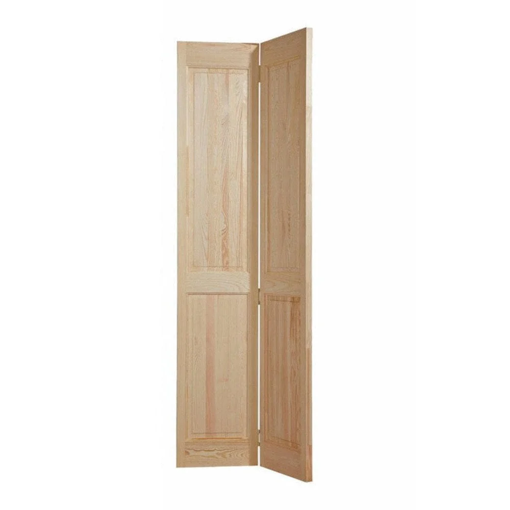 Clear Pine Internal Unfinished Malton 4 Panel Bi-Fold Door - Image 2