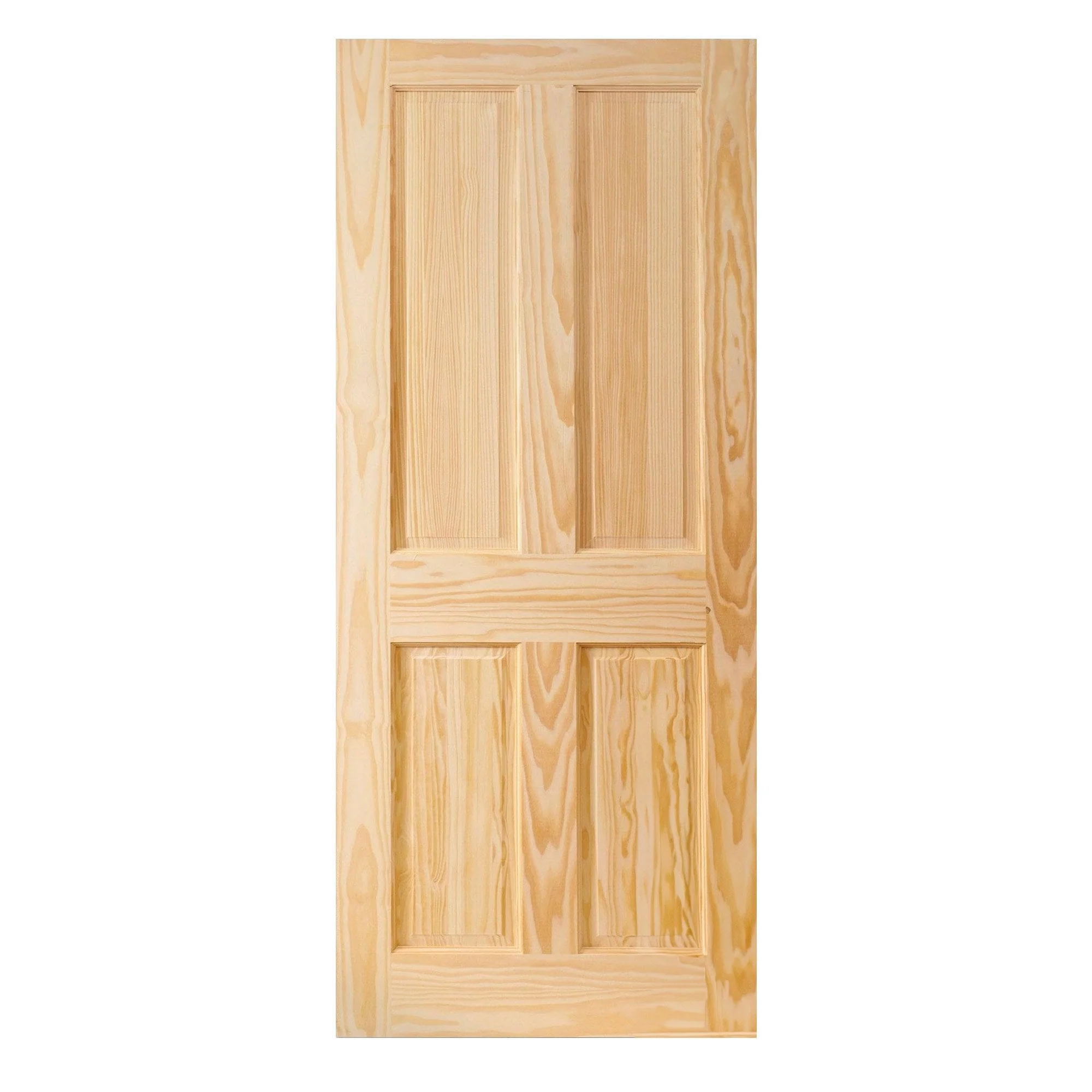 Clear Pine Internal Unfinished Malton 4 Panel Door - Image 3