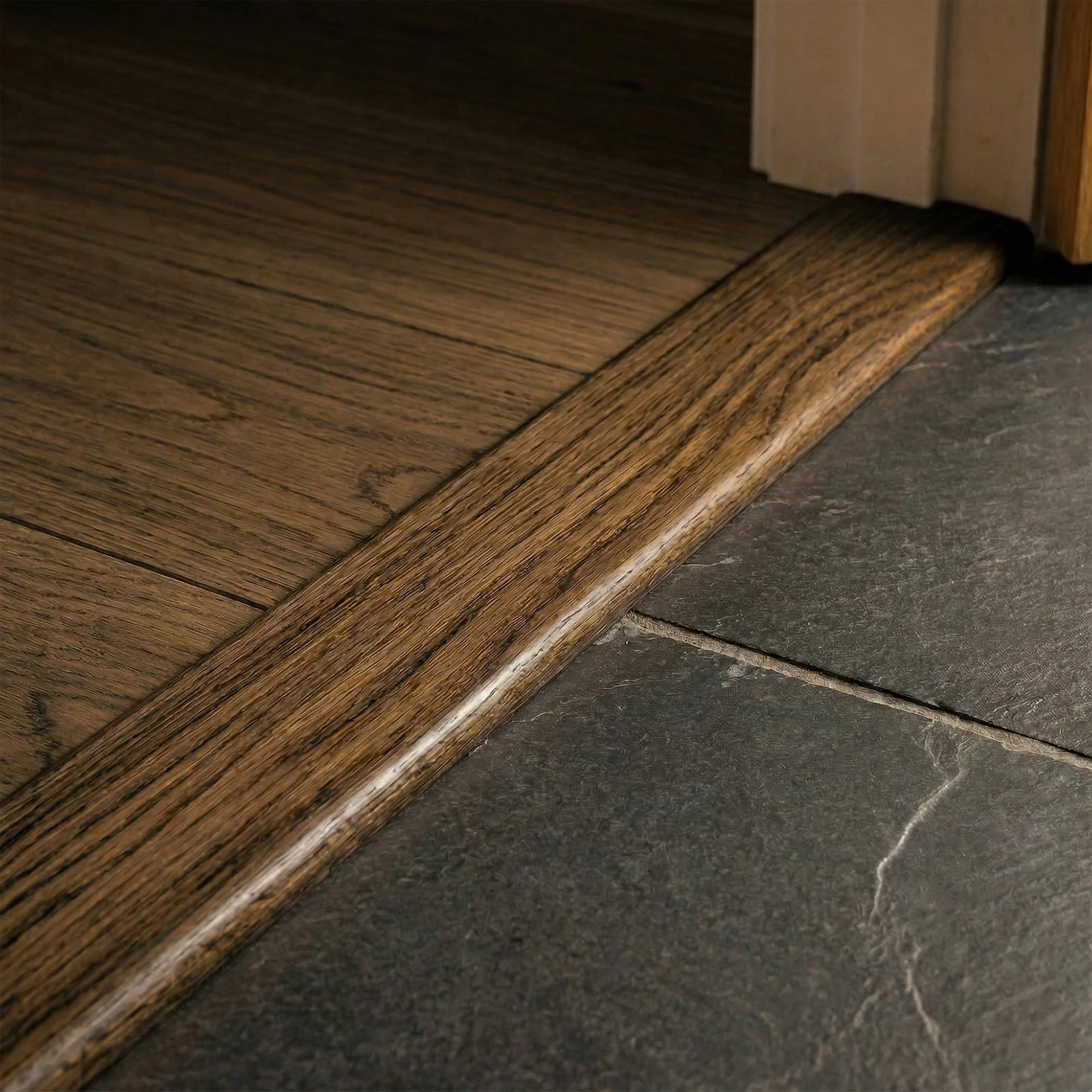 Dark Oak Connecting Profile Door Bar 990mm - Image 2
