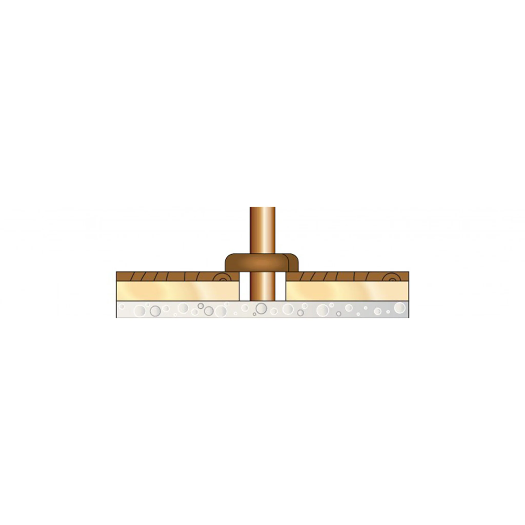 Dark Oak Radiator Pipe Rose Cover - Image 3