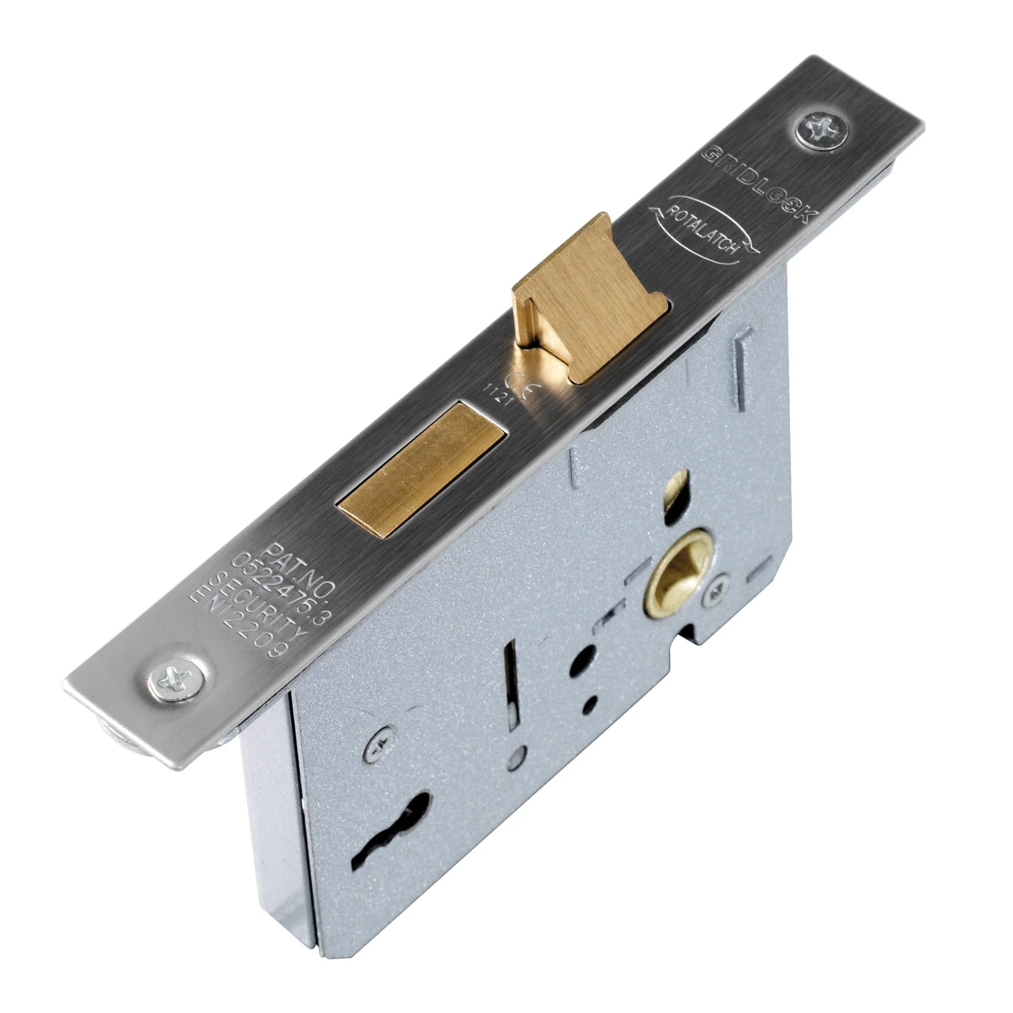 76mm Eurospec Easi-T Architectural 3 Lever Sashlock - Satin Stainless Steel