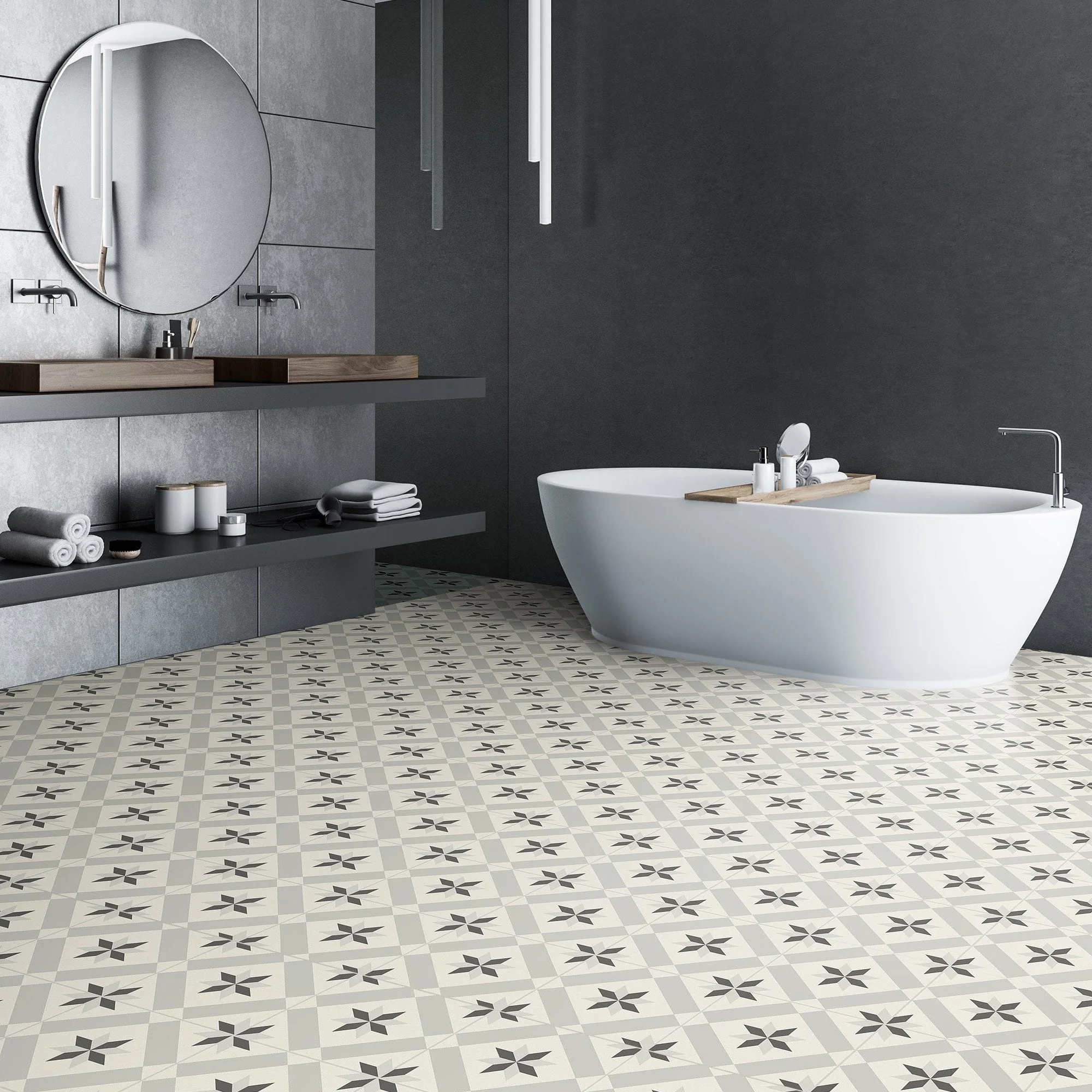 Art Tile - Retro Water-resistant 8mm Laminate Flooring - Image 5