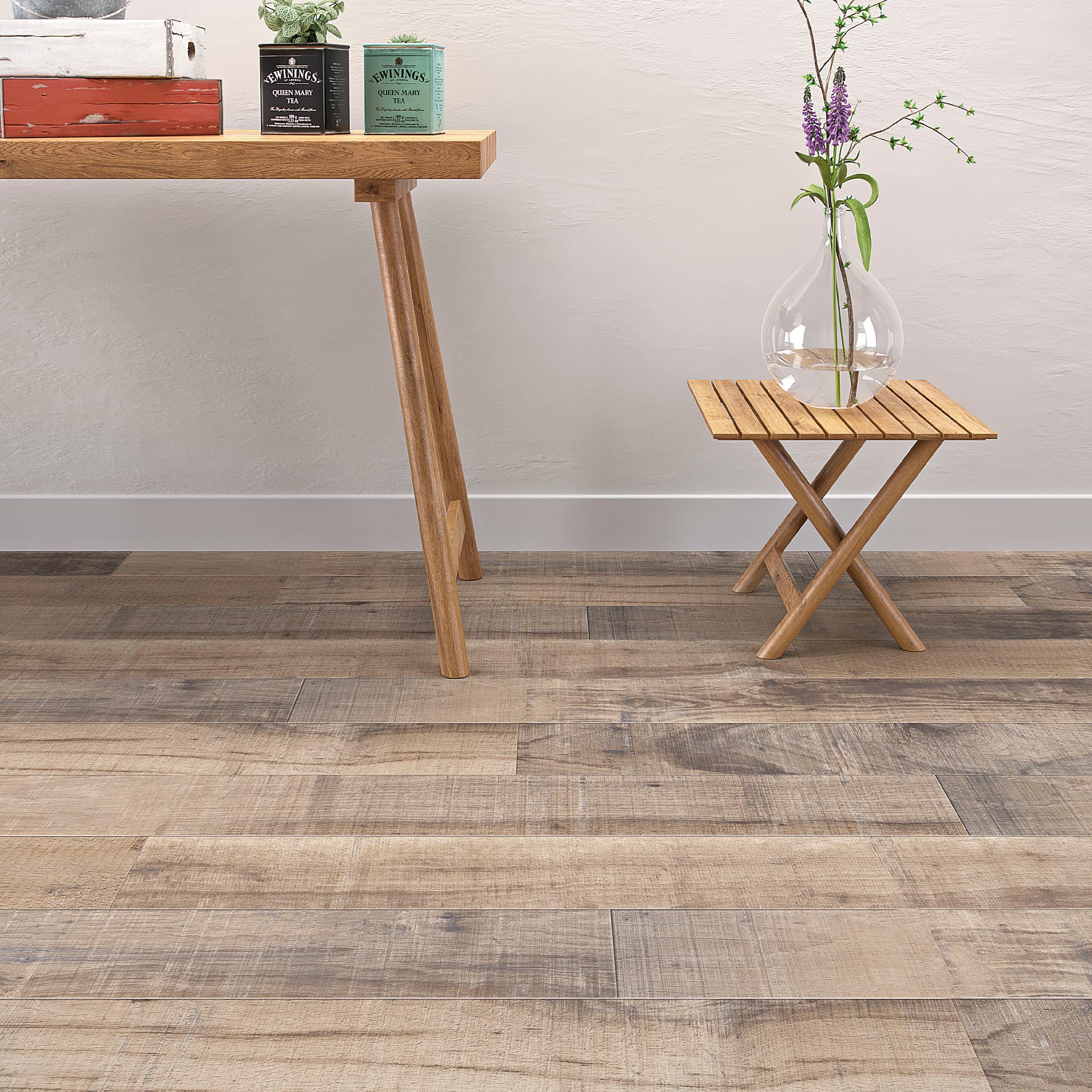 Rustic Ecu Oak - Synchro Water-resistant 8mm Laminate Flooring