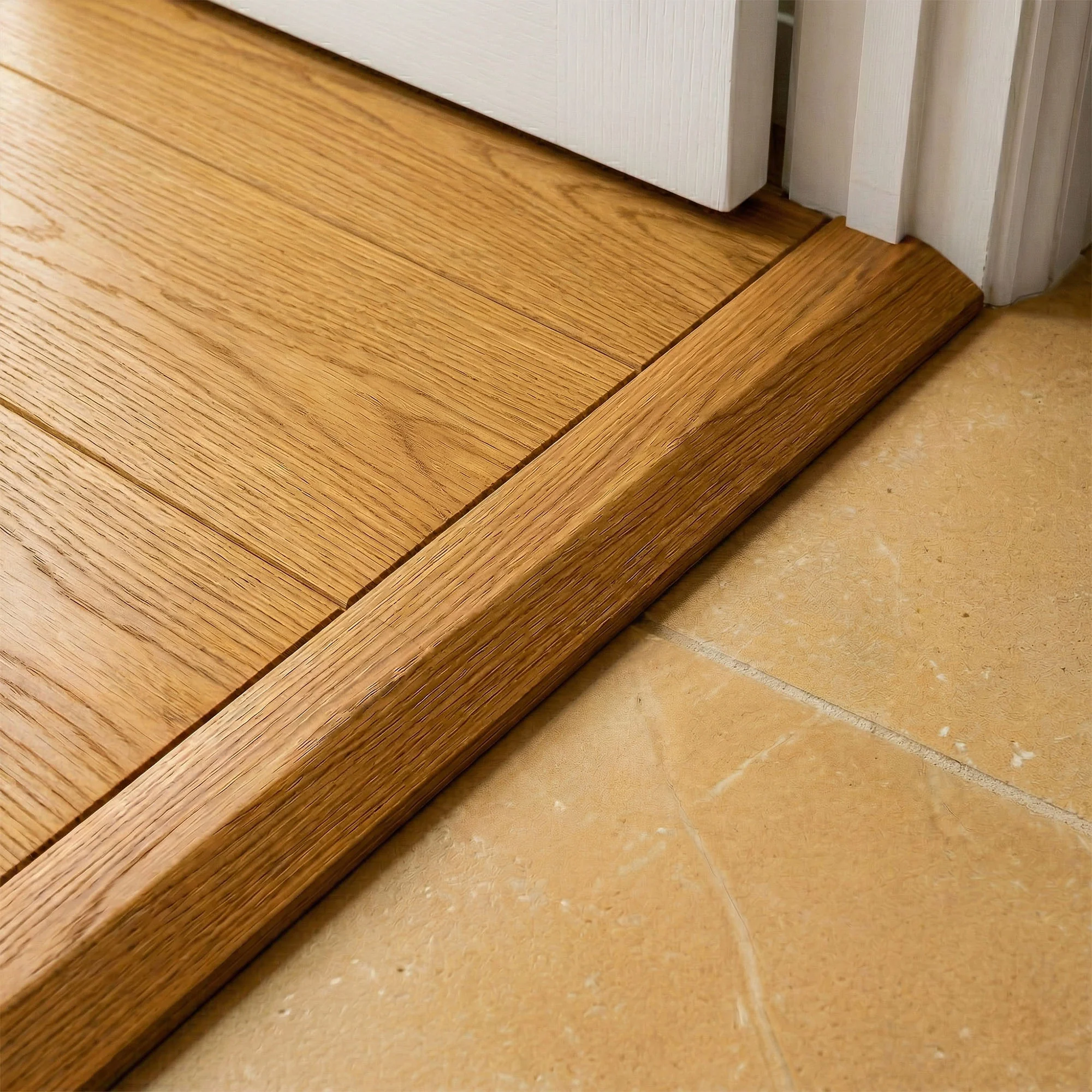 Golden Oak Semi-Ramp Adapting Profile Door Bar 990mm - Image 2