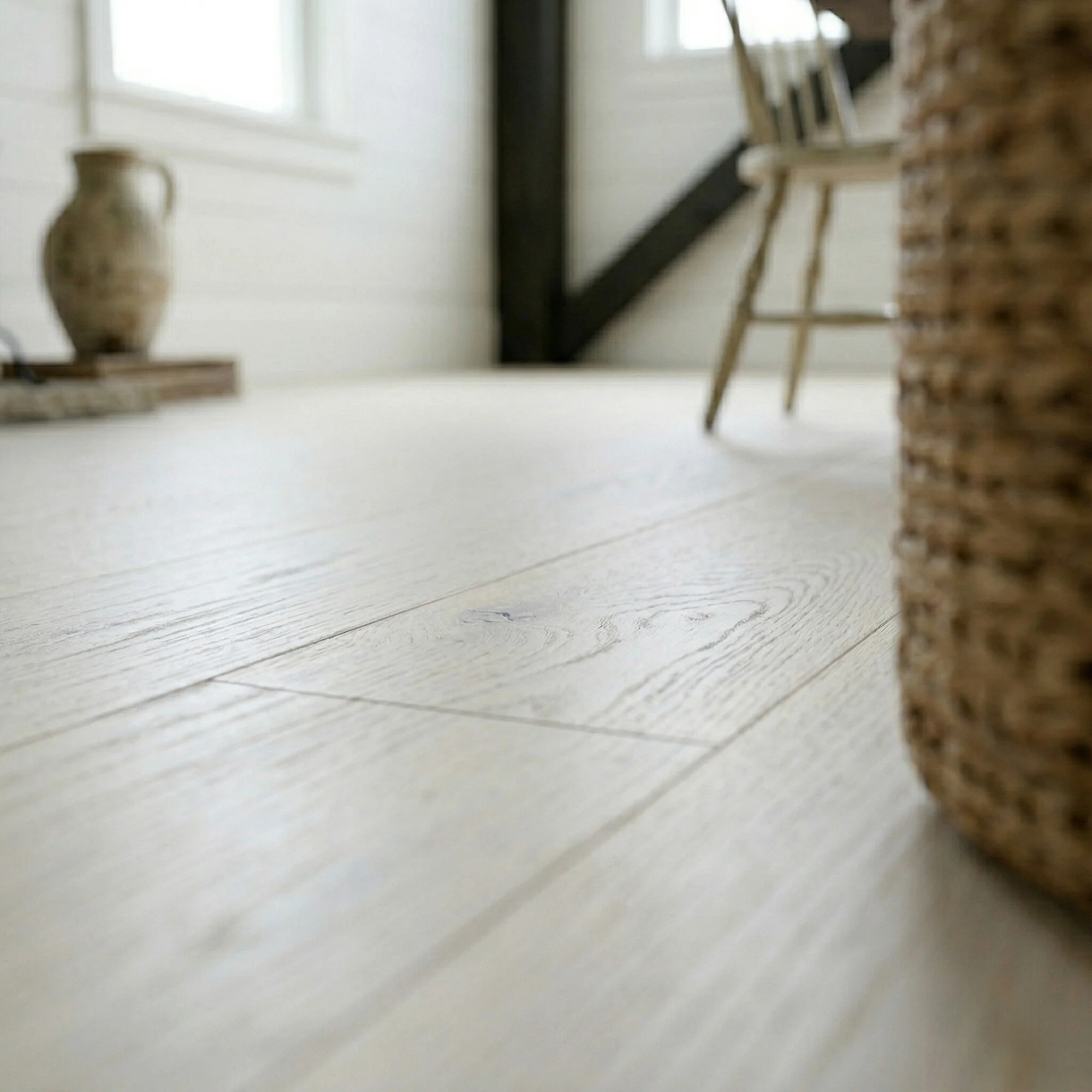 Ivory Rustic Oak - 14mm Wide UV Lacquered Engineered Real Wood Flooring - Image 4