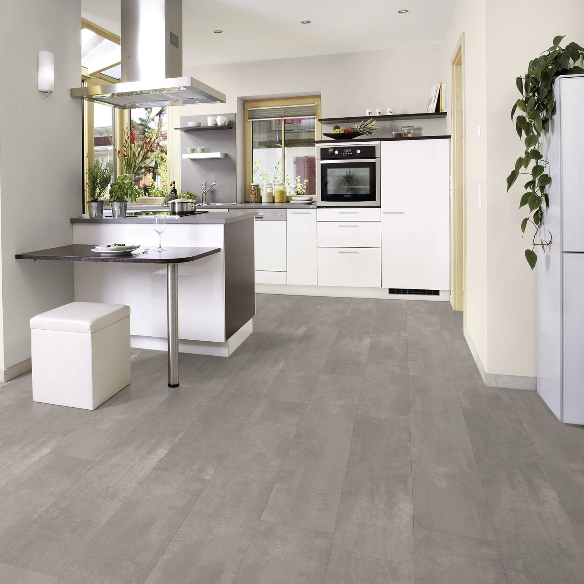 Art Pearl Grey - Aqua Pro Concrete Water-Resistant 8mm Laminate Flooring - Image 3