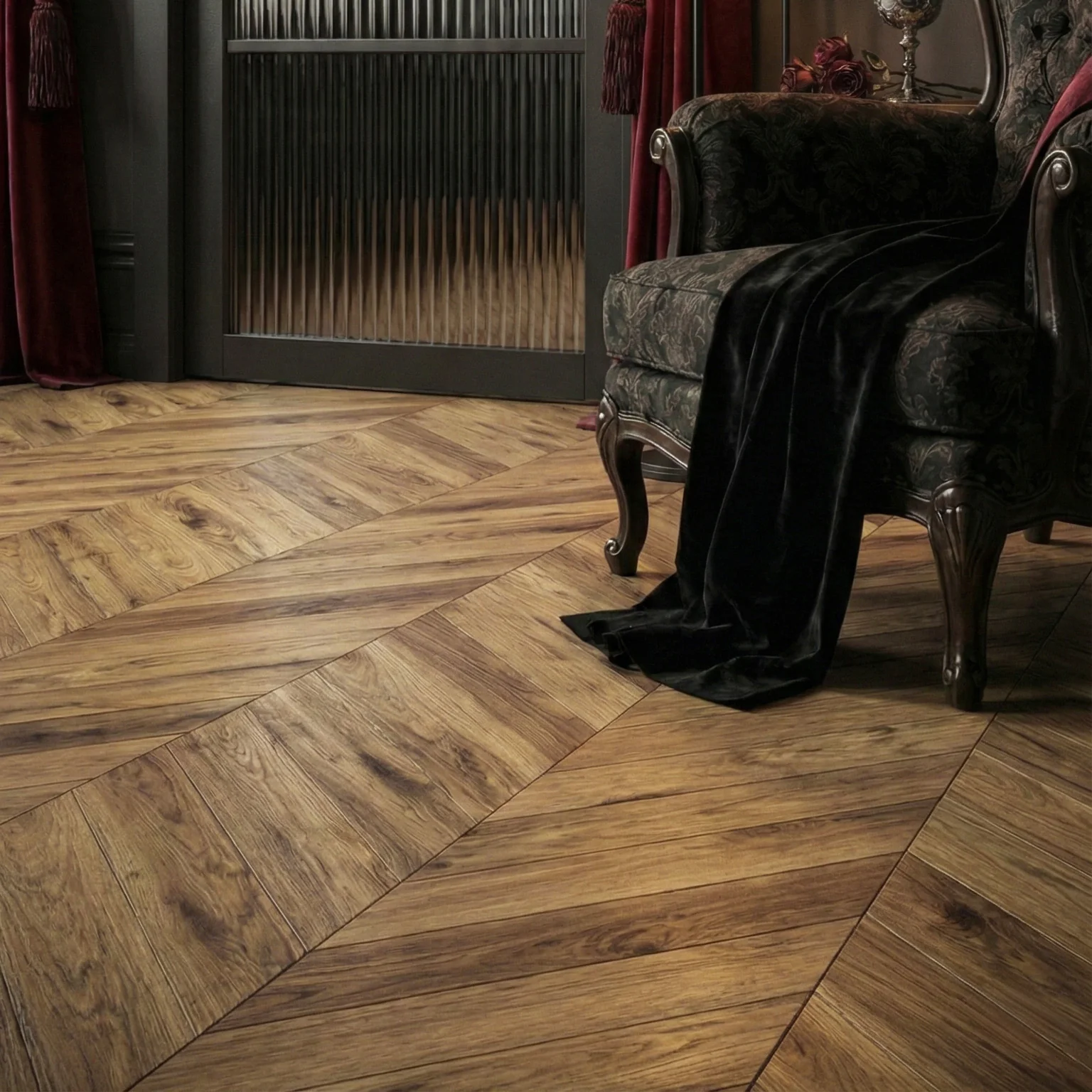 Fortress Rochester - Chevron Parquet 8mm Laminate Flooring - Image 9