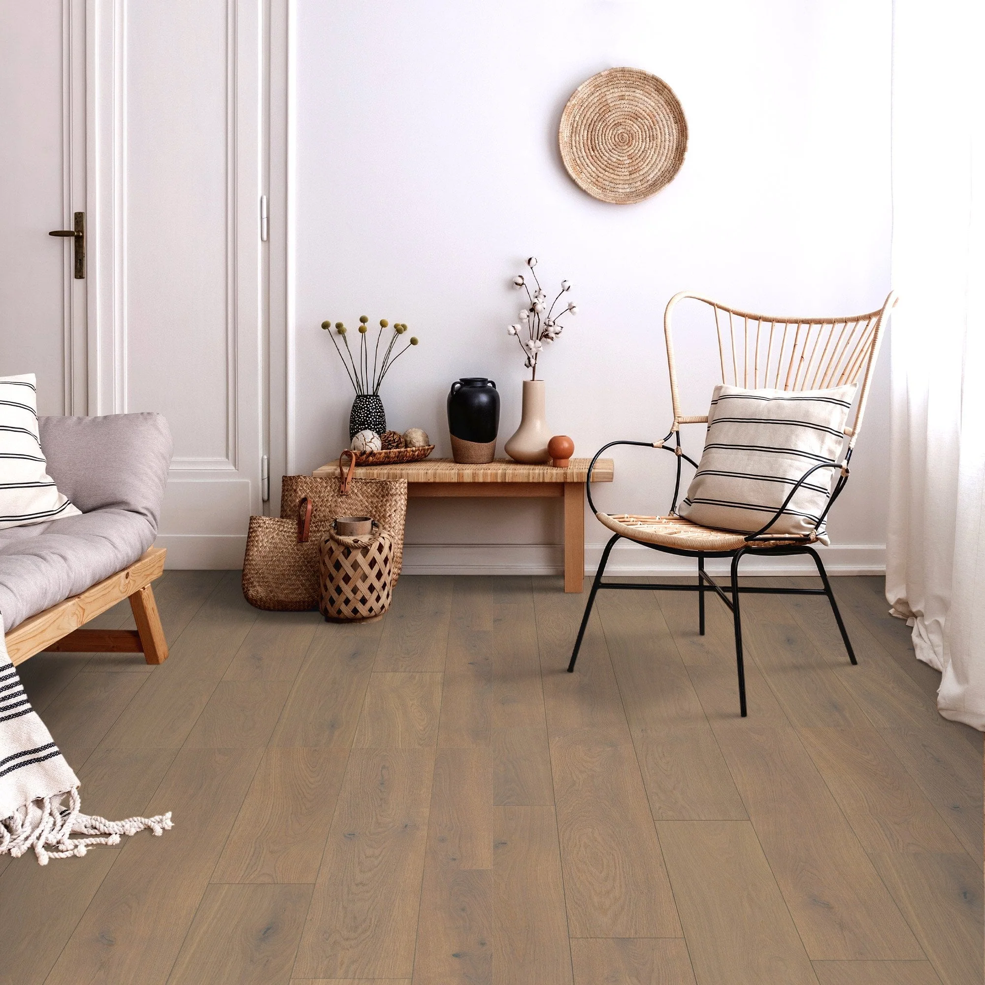 Copper Ethereal Oak - Atlantic 10mm Handscraped Moisture Resistant Laminate Flooring