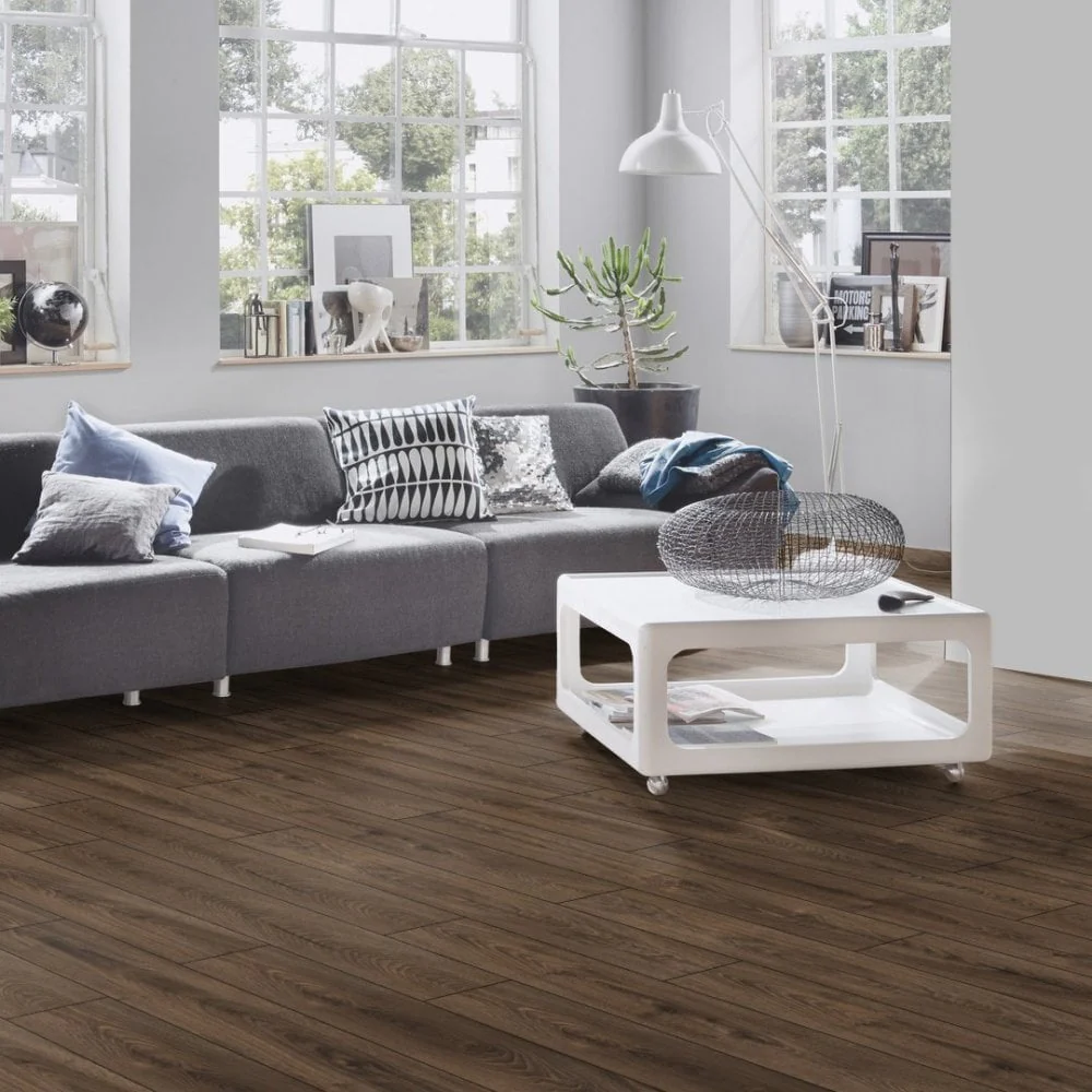 Espresso Carpenter Oak - Atlantic 10mm Handscraped Moisture Resistant Laminate Flooring - Image 6