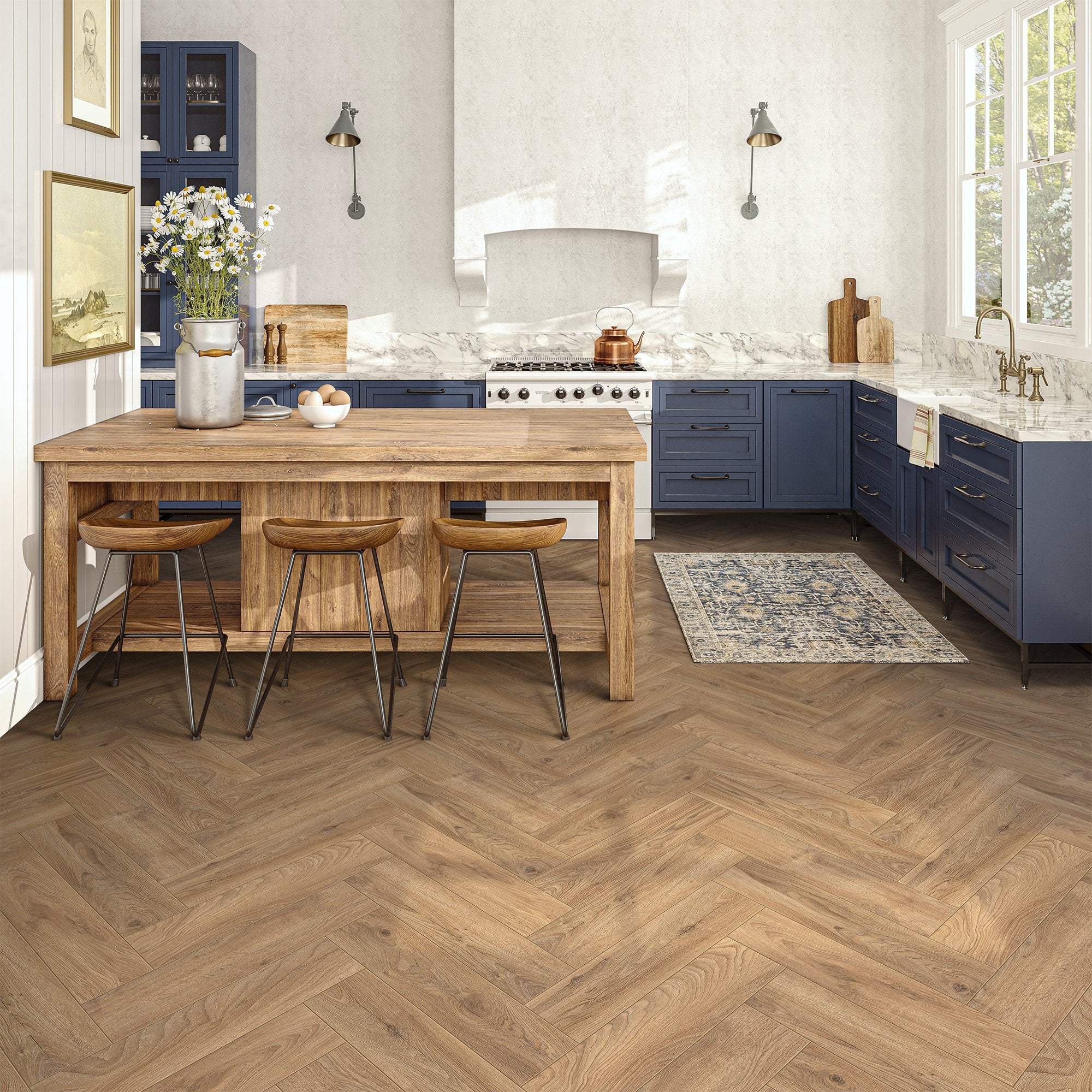 Historic Oak - Herringbone 8mm Laminate Flooring