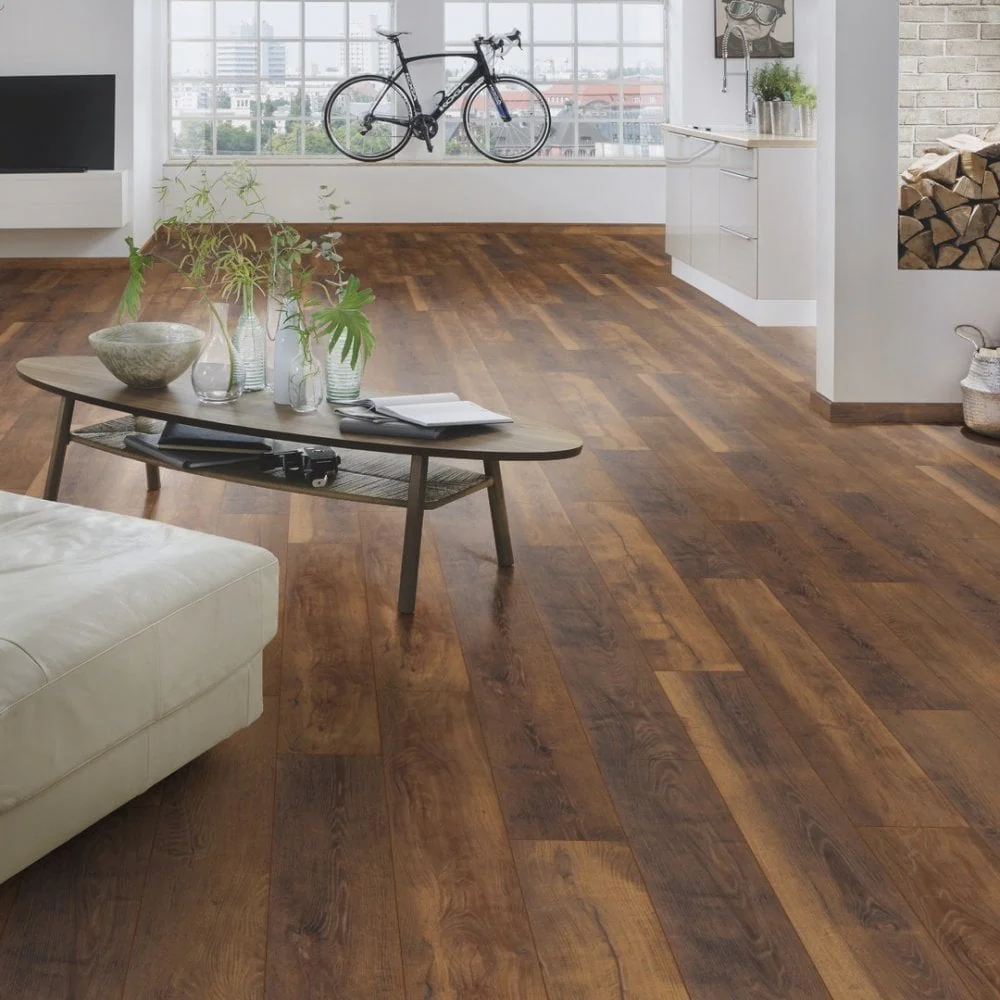 Laguna Oak - Atlantic 10mm Handscraped Moisture Resistant Laminate Flooring - Image 3