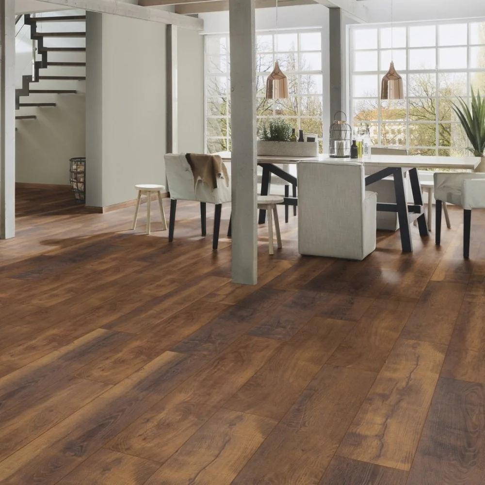 Laguna Oak - Atlantic 10mm Handscraped Moisture Resistant Laminate Flooring - Image 6