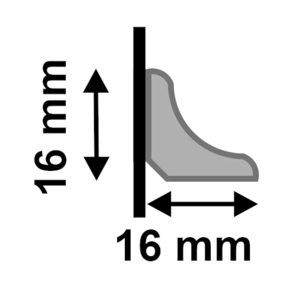 2.4mm White Water-Resistant Decorative Beading 16mm x 16mm - Image 3