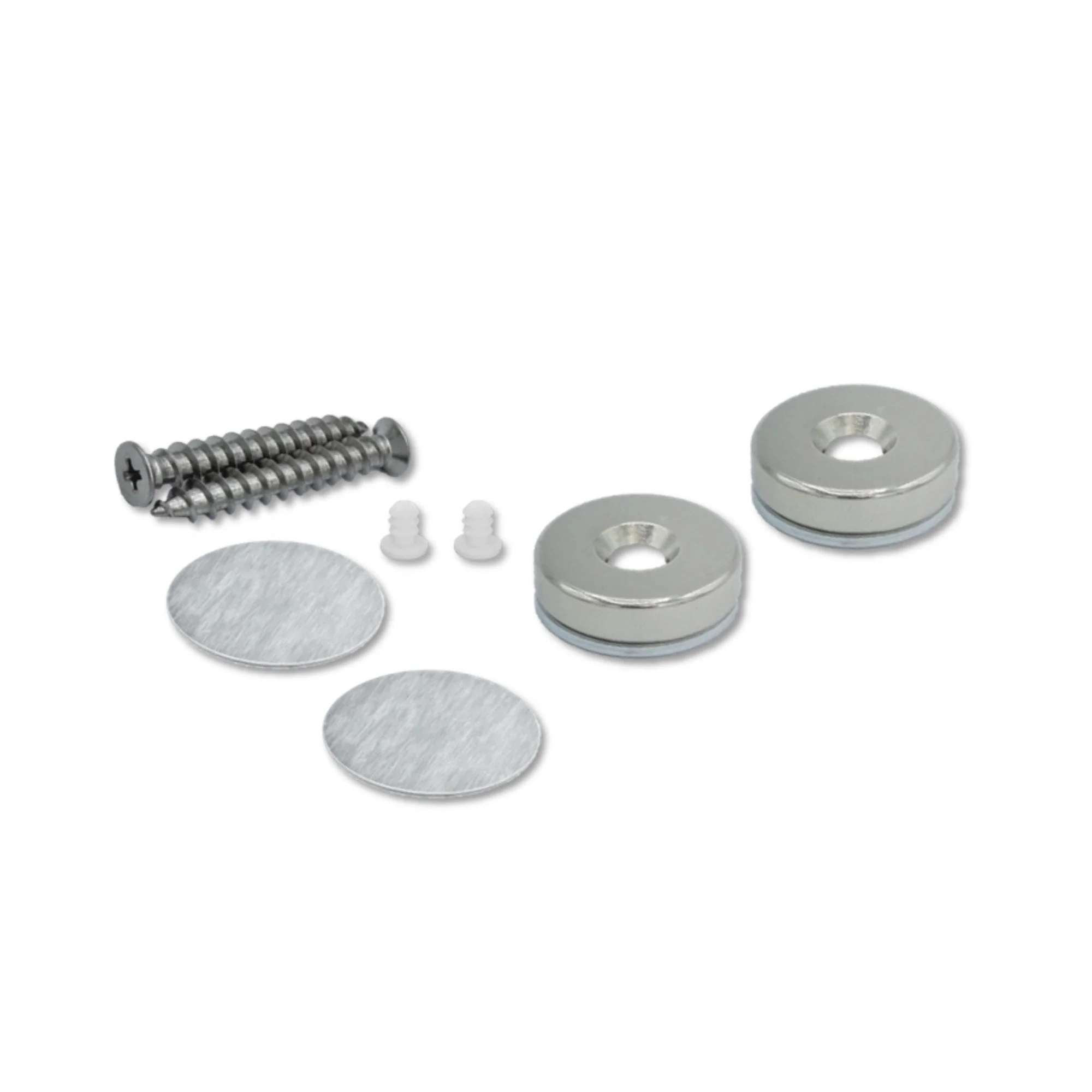 24mm Flush Mounted Countersunk Magnetic Catch - Satin Stainless Steel - Image 2