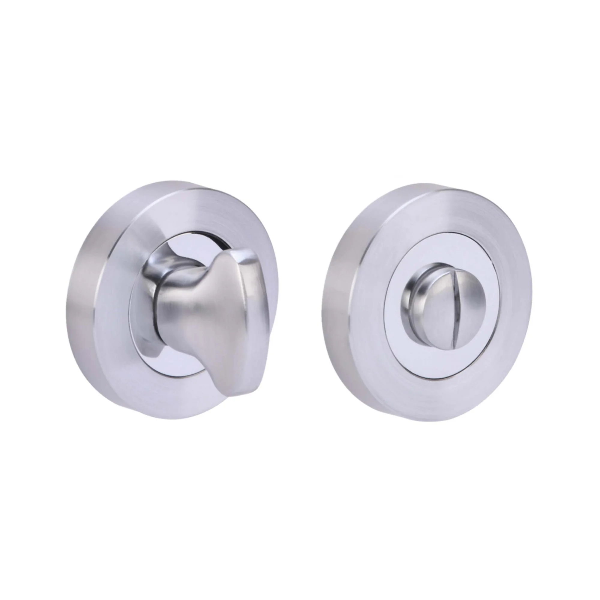 Bathroom Turn & Release - Polished & Satin Chrome