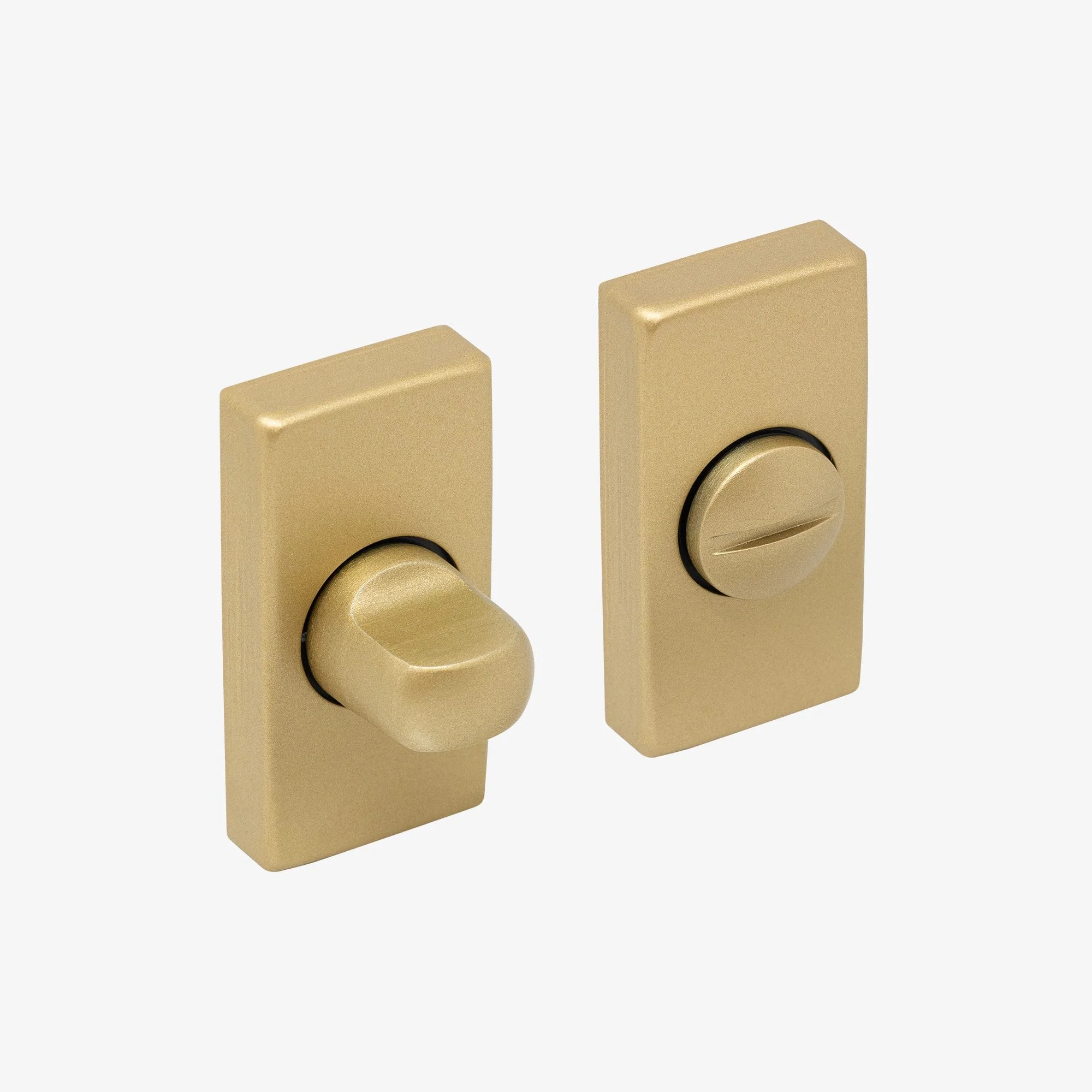 Studio Bathroom WC Turn and Release Lock - Satin Brass