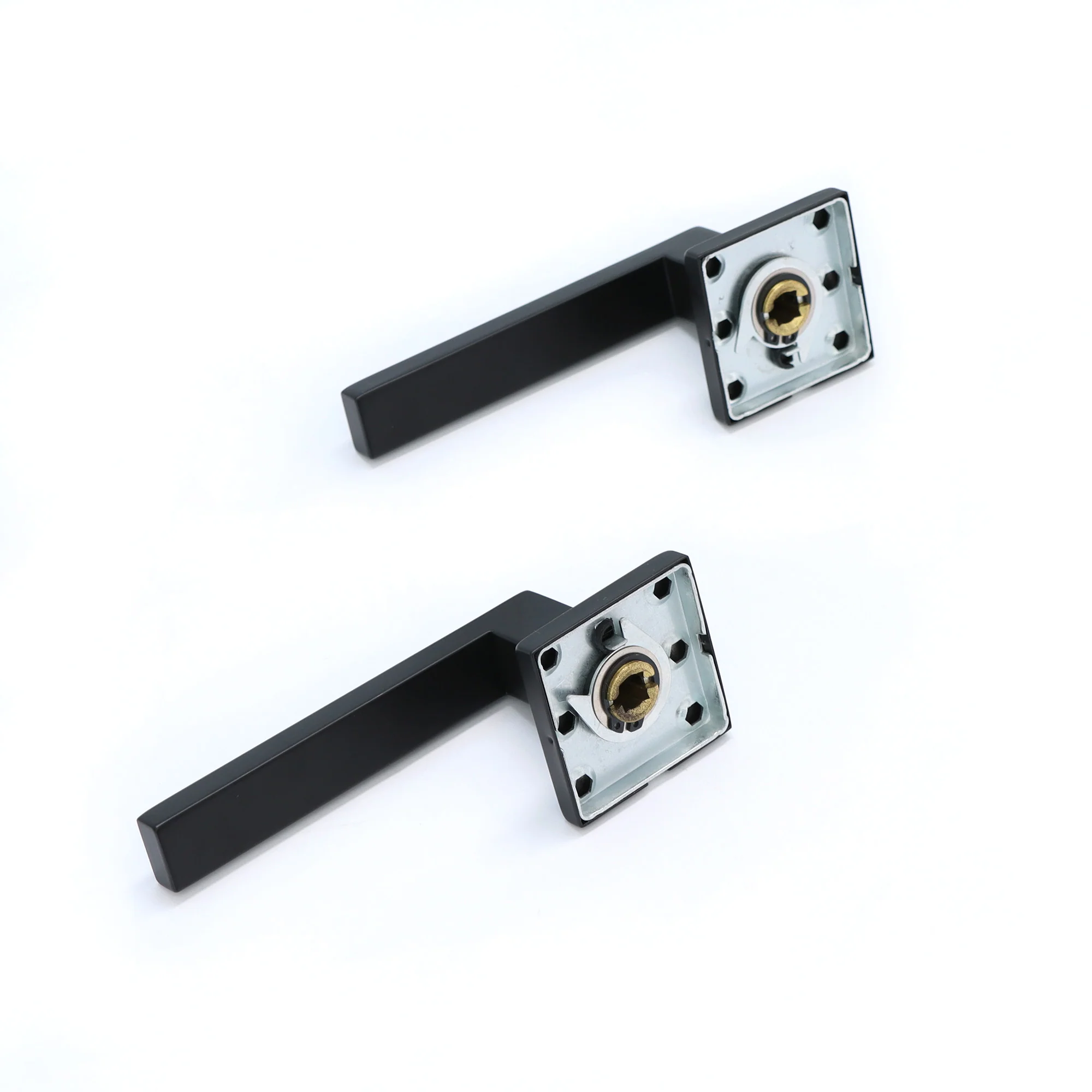 Superior Callisto Lever on Square Rose Handle Set - Matt Black - Image 4