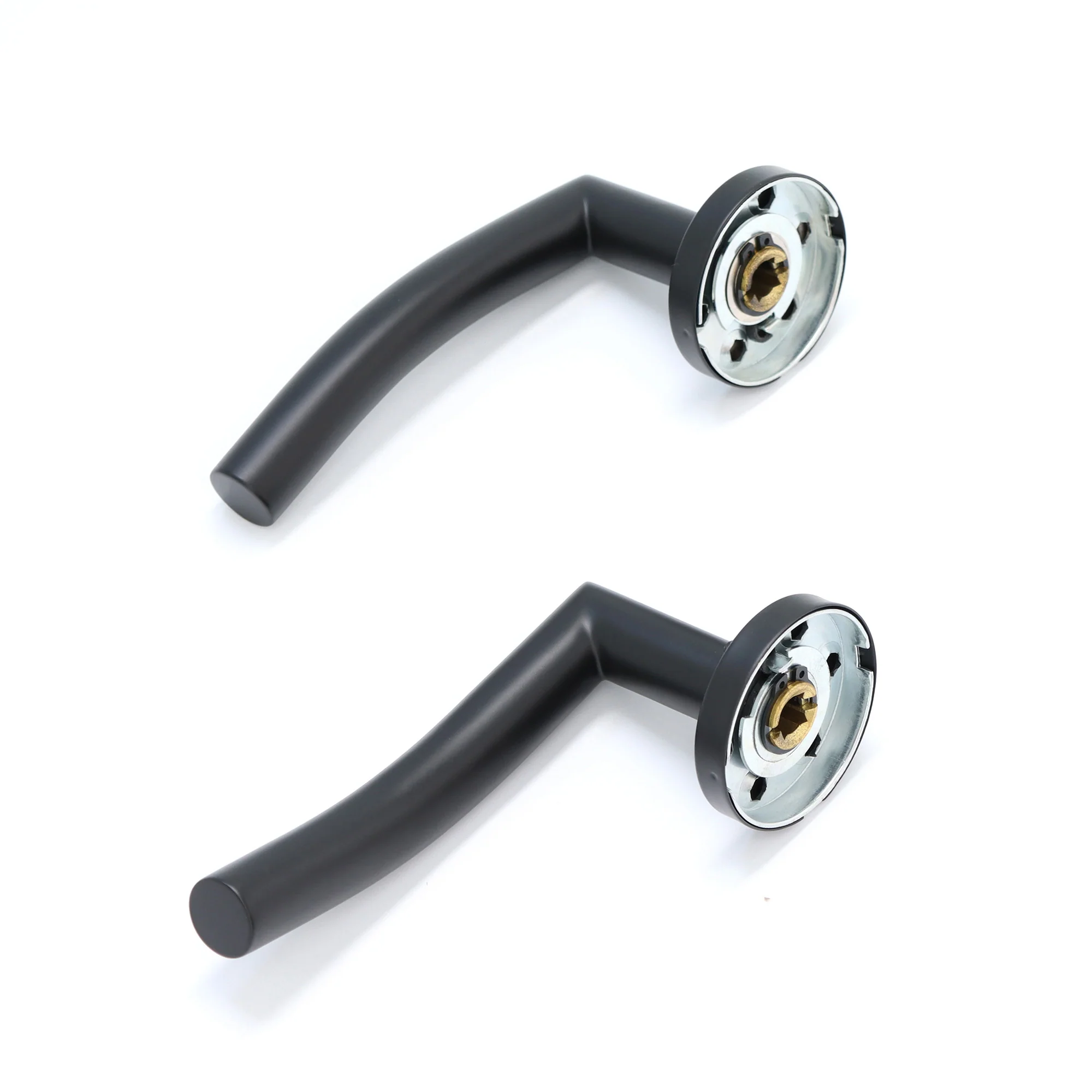 Superior Miranda Lever on Round Rose Handle Set - Matt Black - Image 5