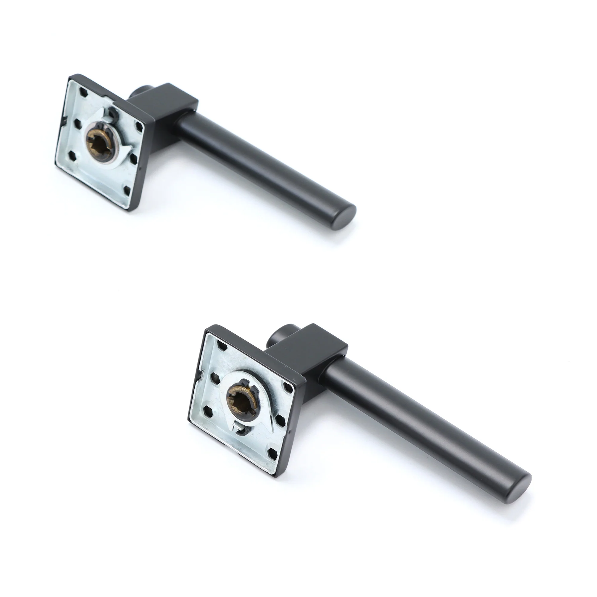 Superior Phobos Lever on Square Rose Handle Set - Matt Black - Image 3