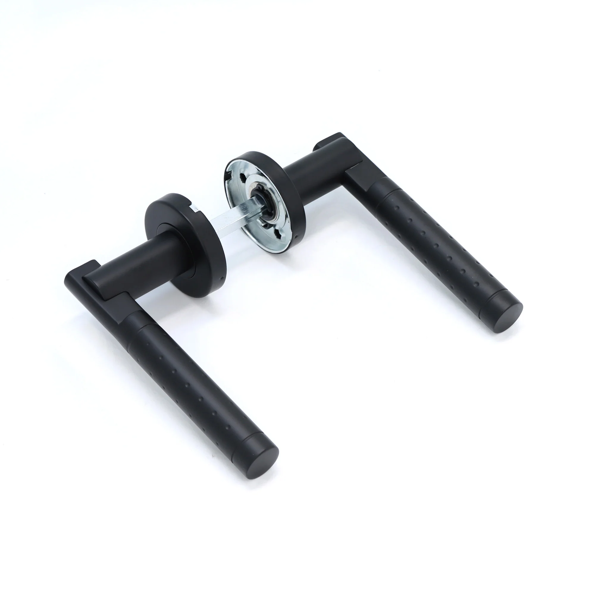 Superior Proxima Lever on Round Rose Handle Set - Matt Black - Image 2