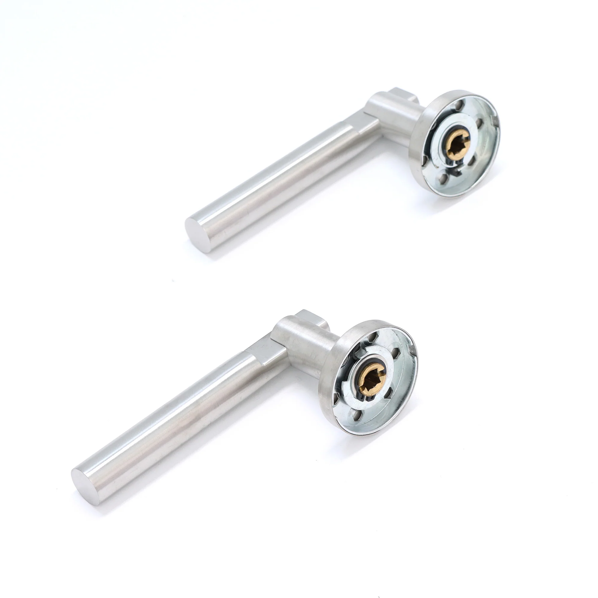 Superior Titan Lever on Round Rose Handle Set - Satin Stainless Steel - Image 5