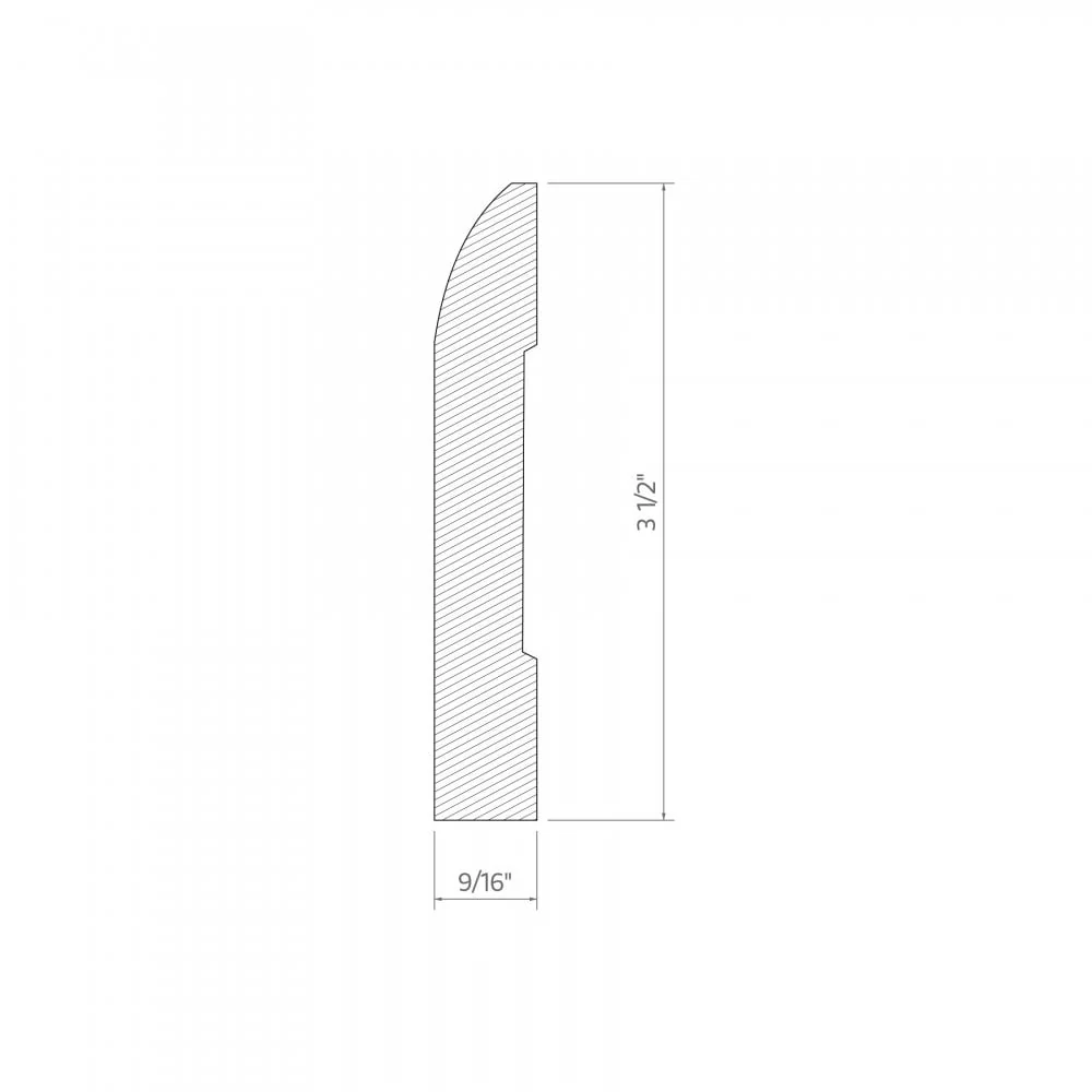 2.4m White Painted Chamfered Skirting Board 14mm x 90mm - Image 3