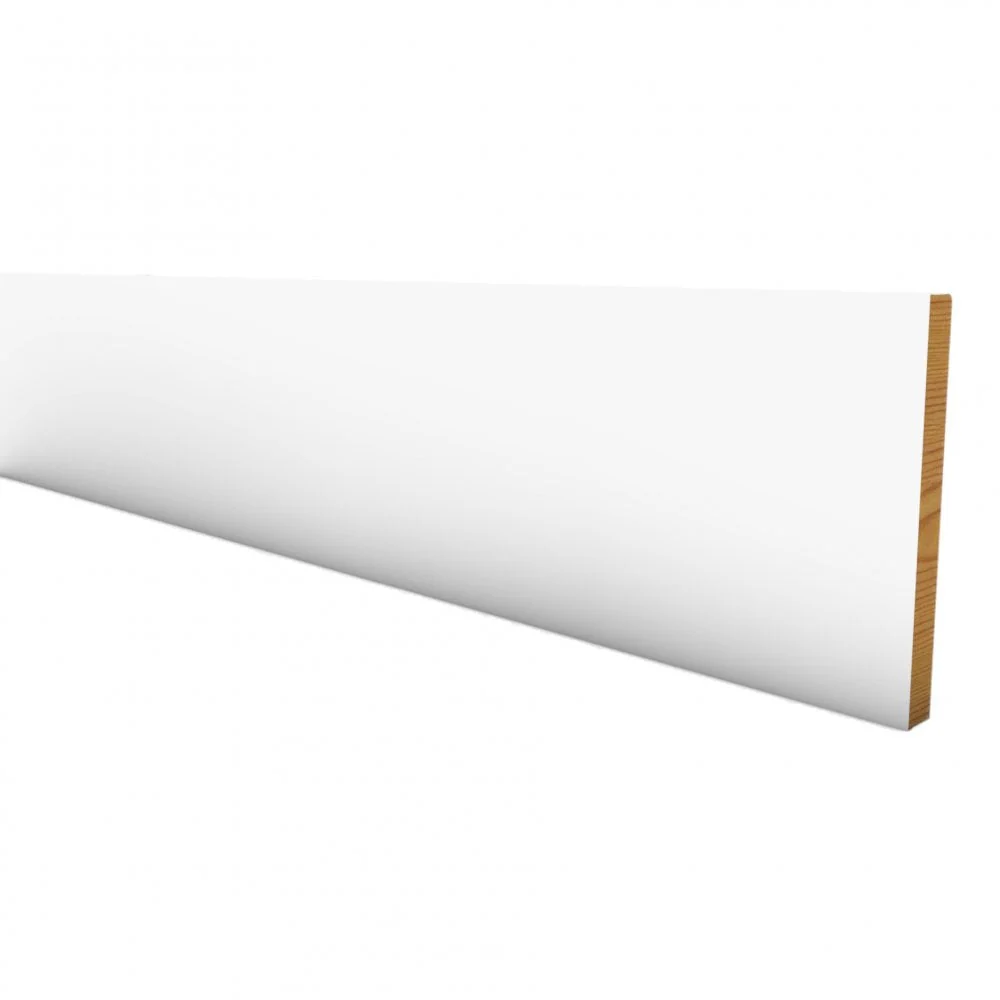 2.4m White Painted Skirting Board 14mm x 133mm