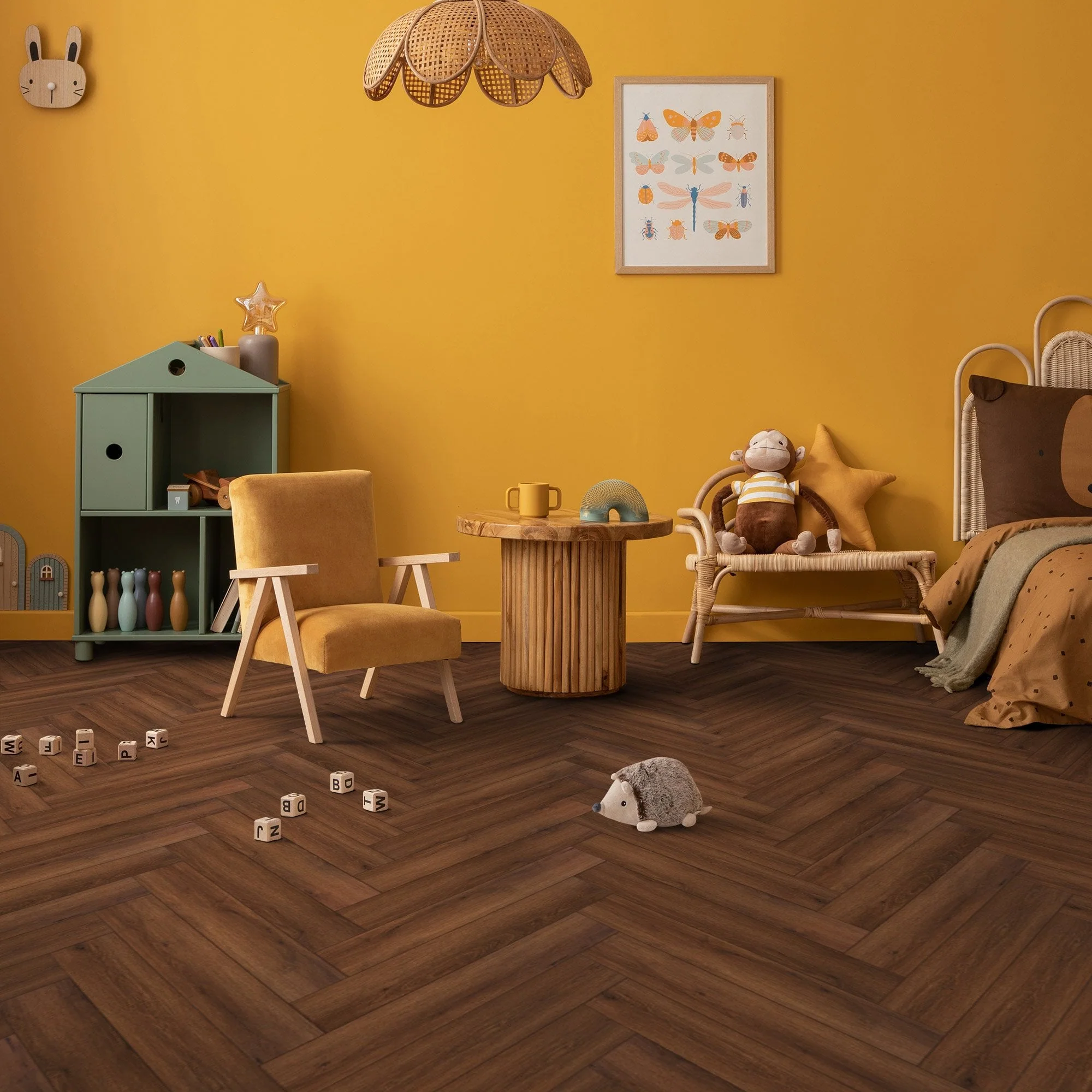 Dusk Oak - Comfort Luxe 12mm Laminate Herringbone Flooring - Image 7