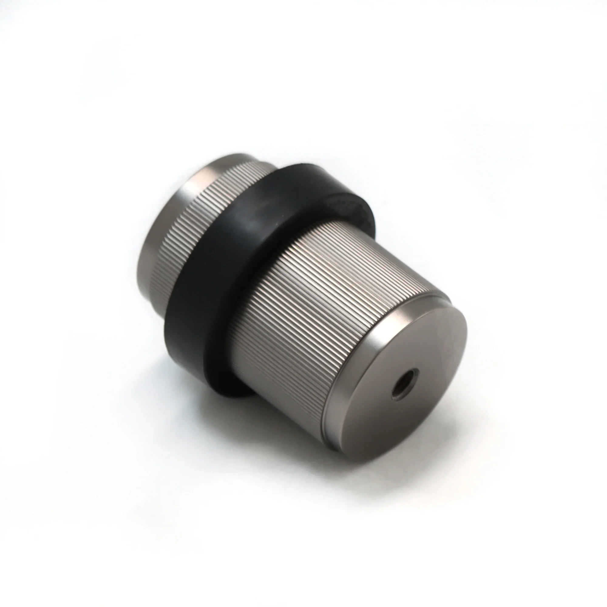 Fluted Round Door Stopper - Gun Metal - Image 3