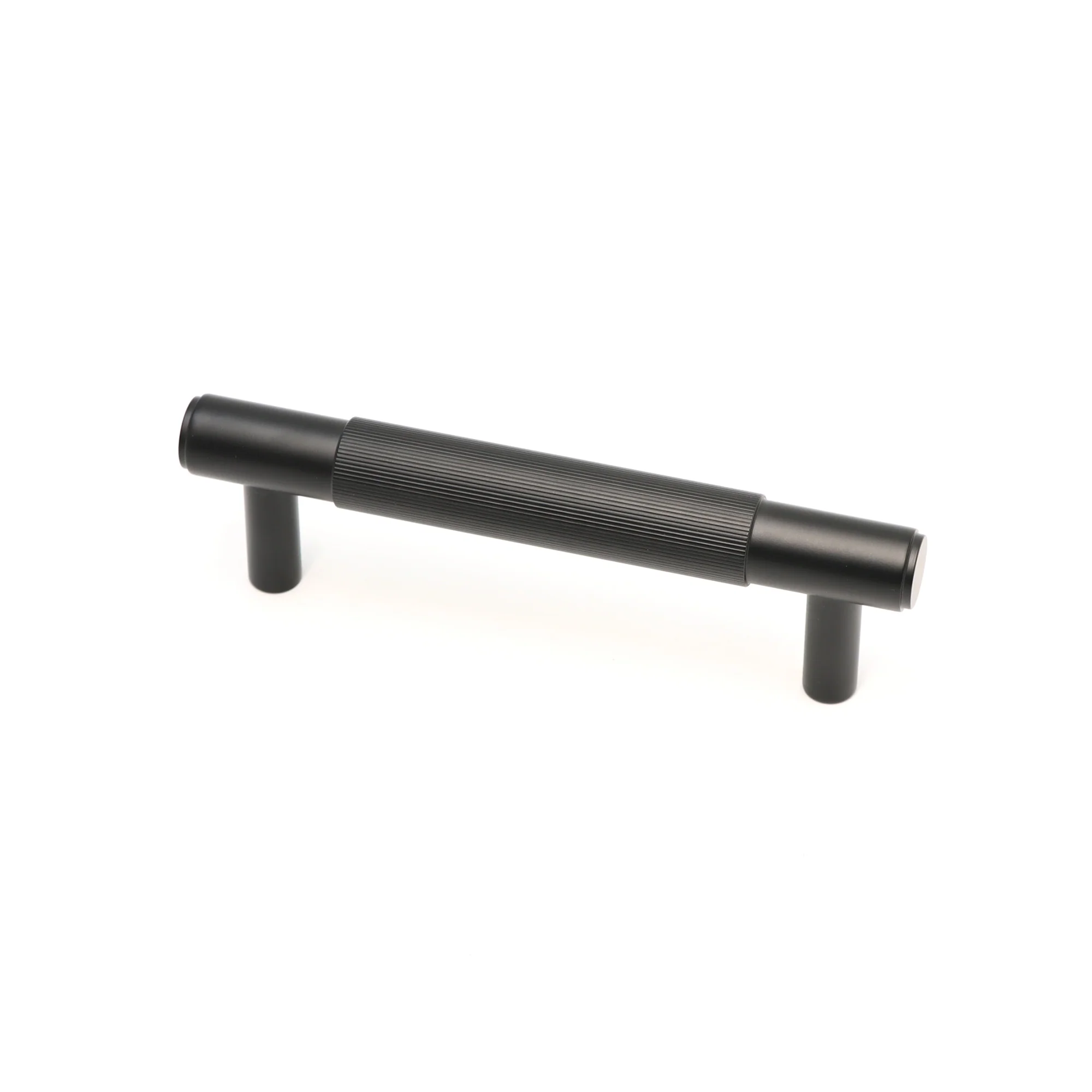 Fluted Small Round T-Bar Pull Handle - Matt Black - Image 3