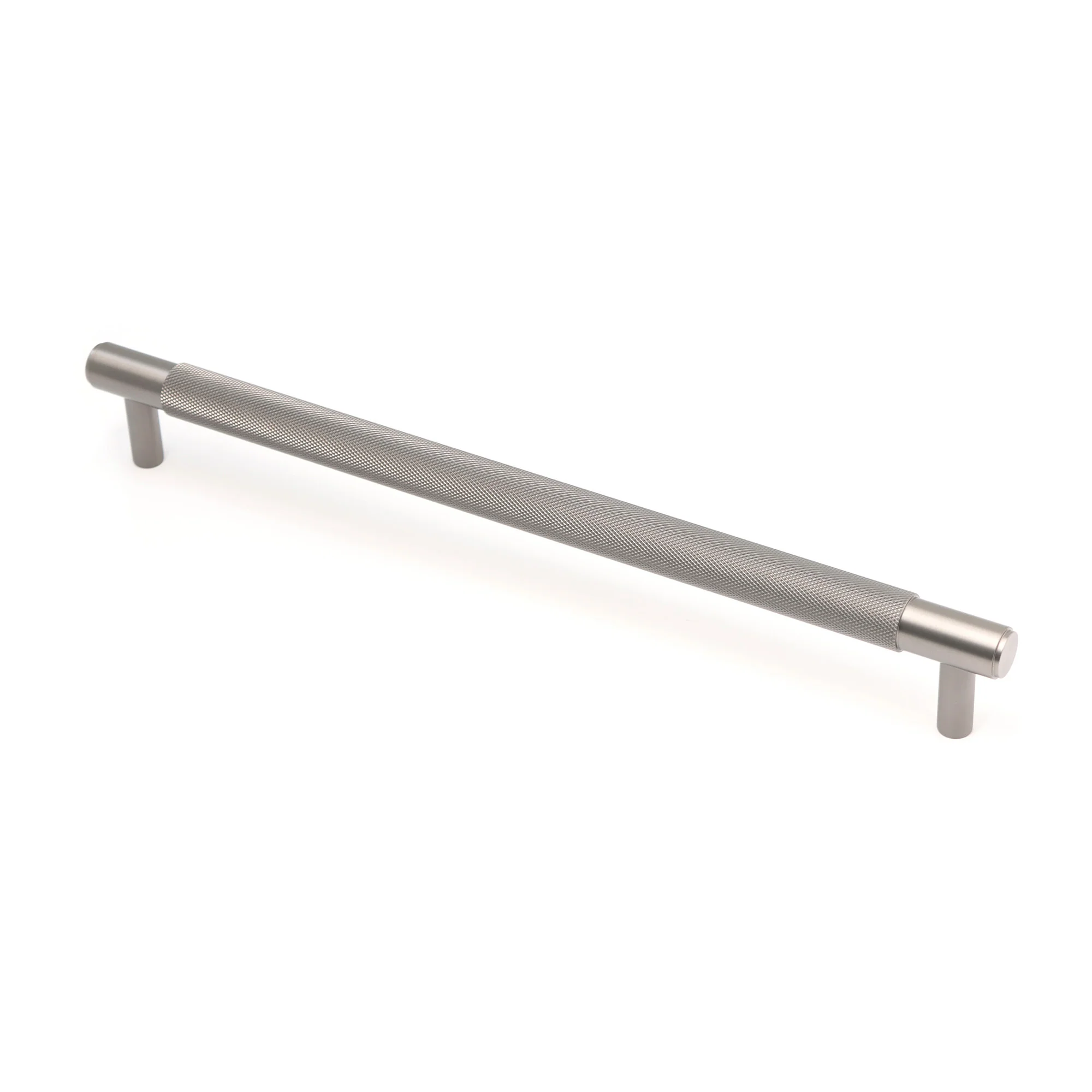 Knurled Large Round T-Bar Pull Handle - Gun Metal - Image 3