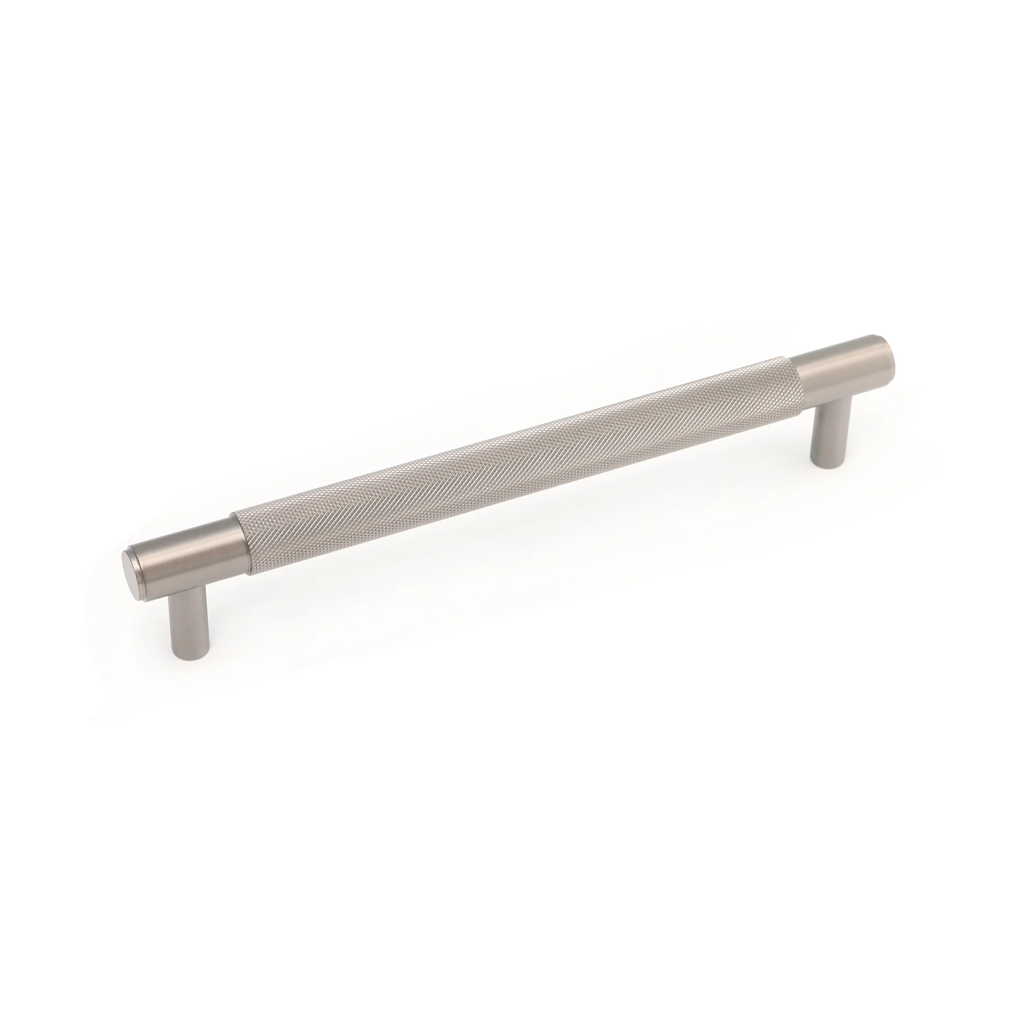 Knurled Medium Round T-Bar Pull Handle - Gun Metal - Image 3