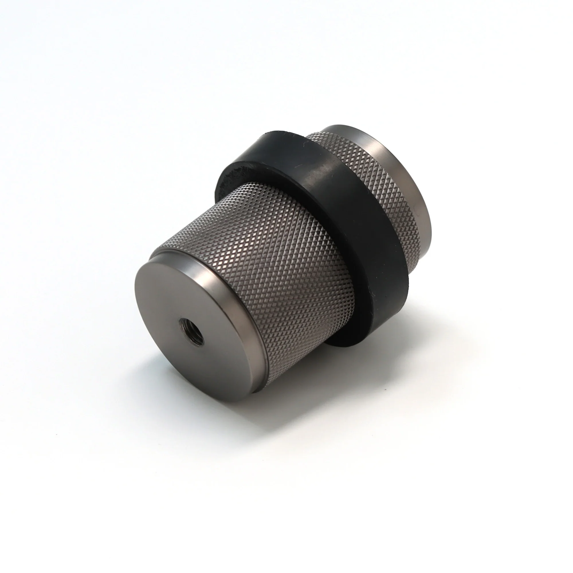 Knurled Round Door Stopper - Gun Metal - Image 2