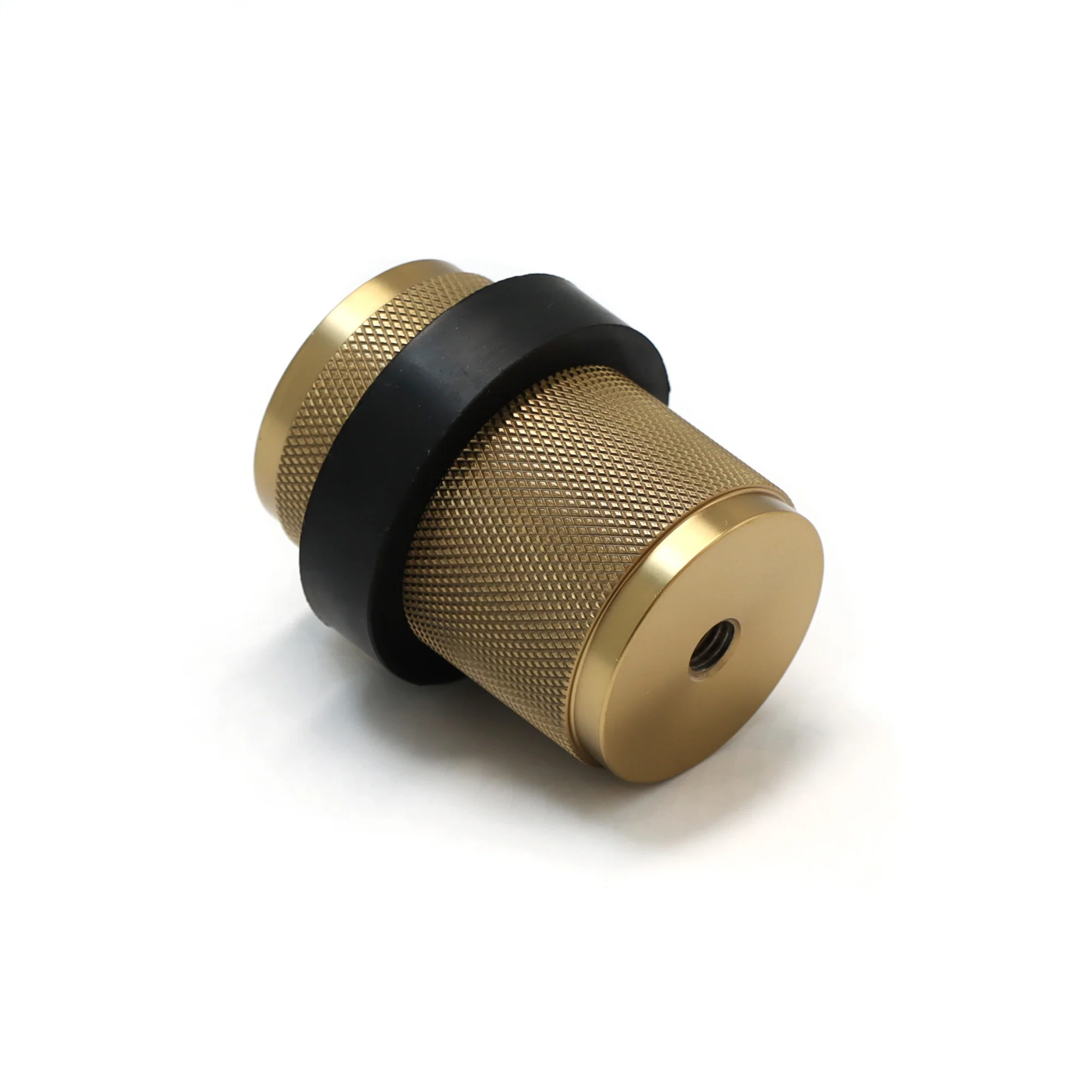 Knurled Round Door Stopper - Satin Gold - Image 3