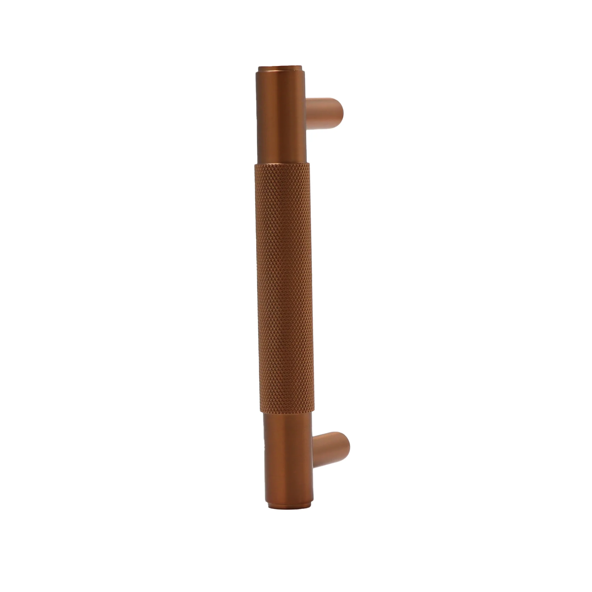 Knurled Small Round T-Bar Pull Handle - Rose Gold - Image 4