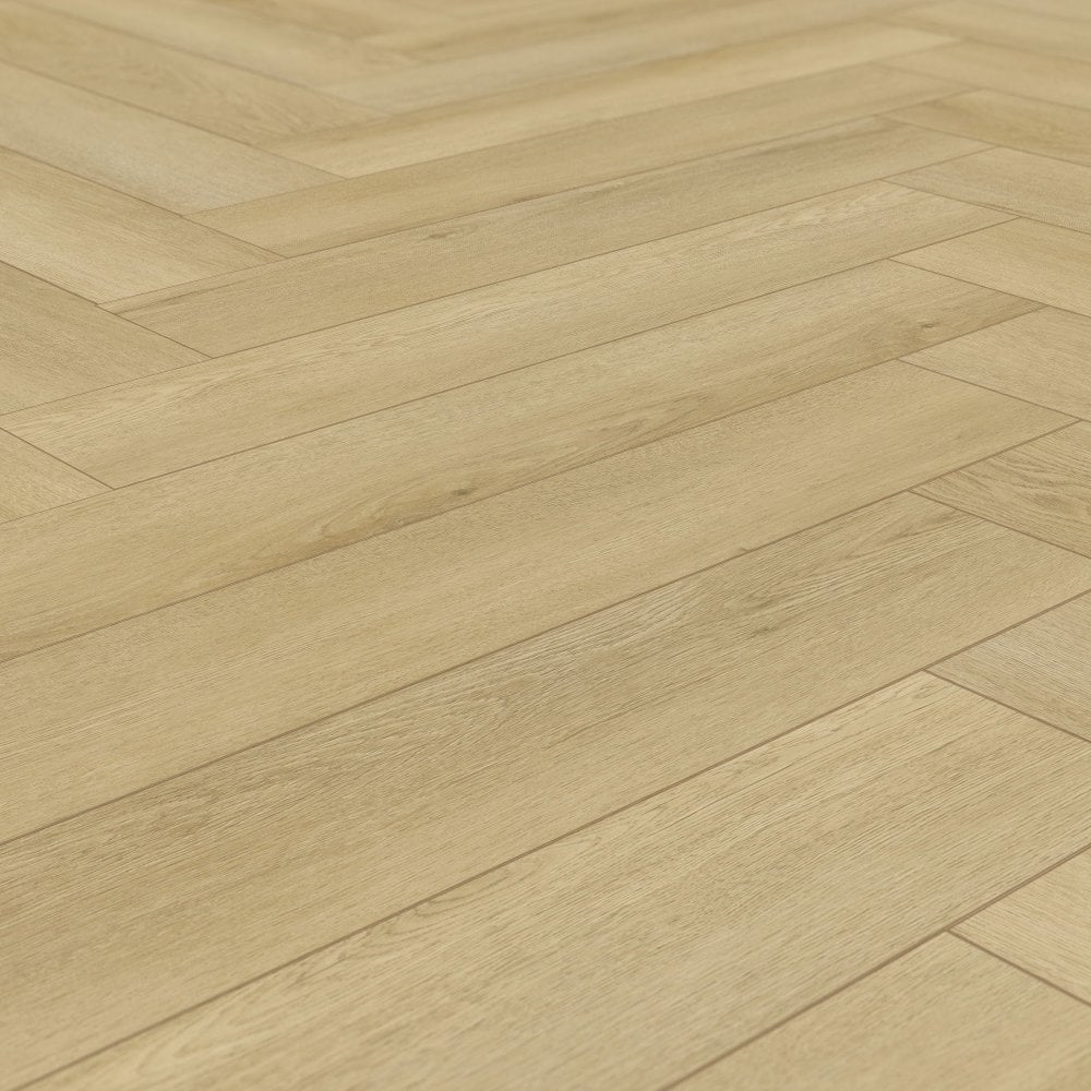 Trail Oak - Foundation Herringbone LVT 5mm Anti-Microbial UV Coated Rigid Core Vinyl Flooring - Image 3