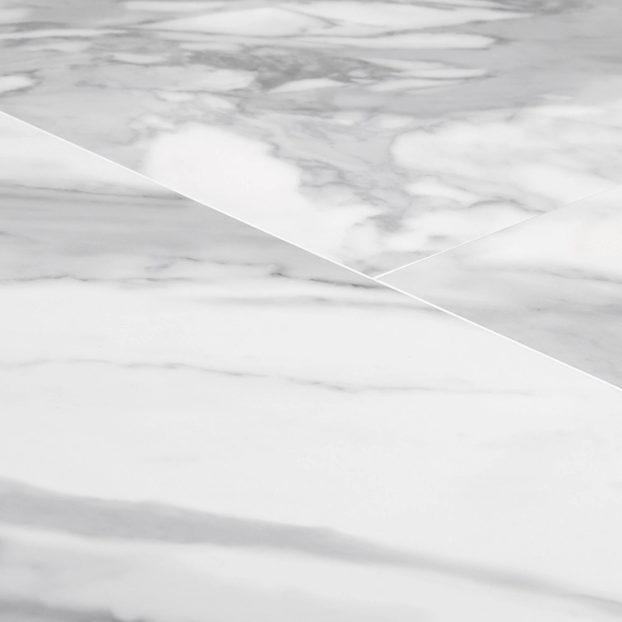 White Gloss Marble - Luxe Vision Pre-Grouted 5.5mm Stone Embossed UV Coated Rigid Core Vinyl Flooring (123035) - Image 4
