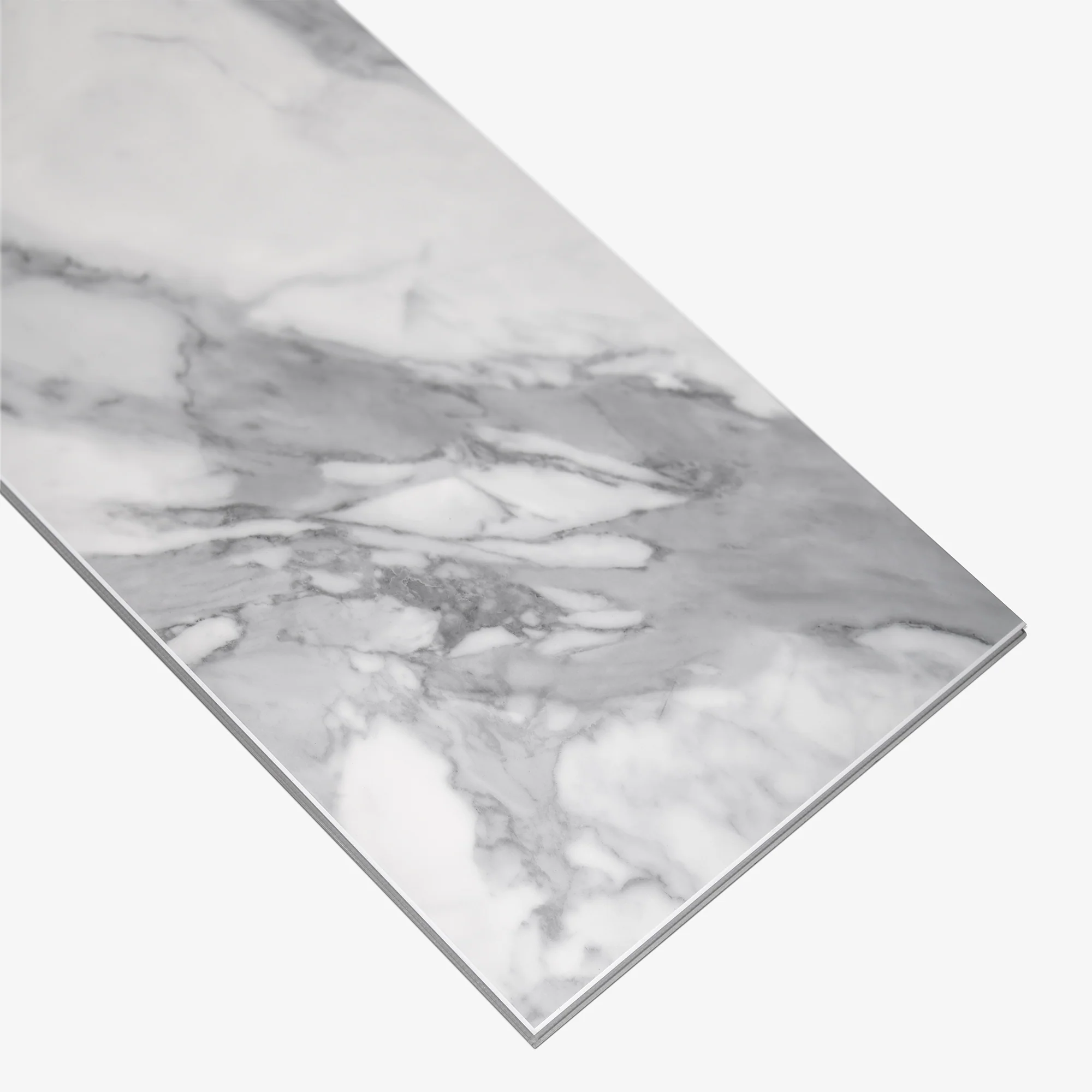 White Gloss Marble - Luxe Vision Pre-Grouted 5.5mm Stone Embossed UV Coated Rigid Core Vinyl Flooring (123035) - Image 7