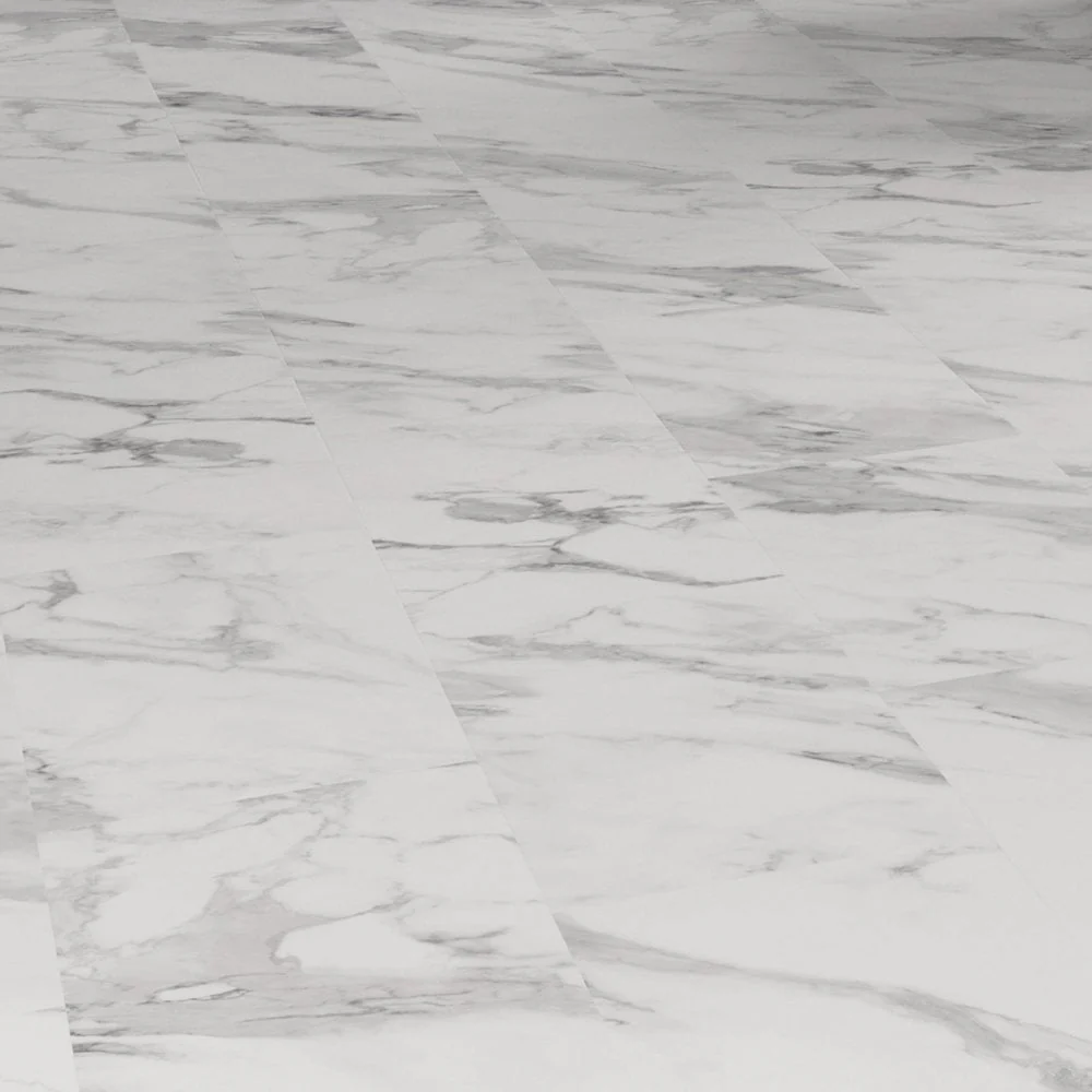 White Marble - Prime Plus 5mm Embossed Purecoat Rigid Core Vinyl Flooring - Image 2