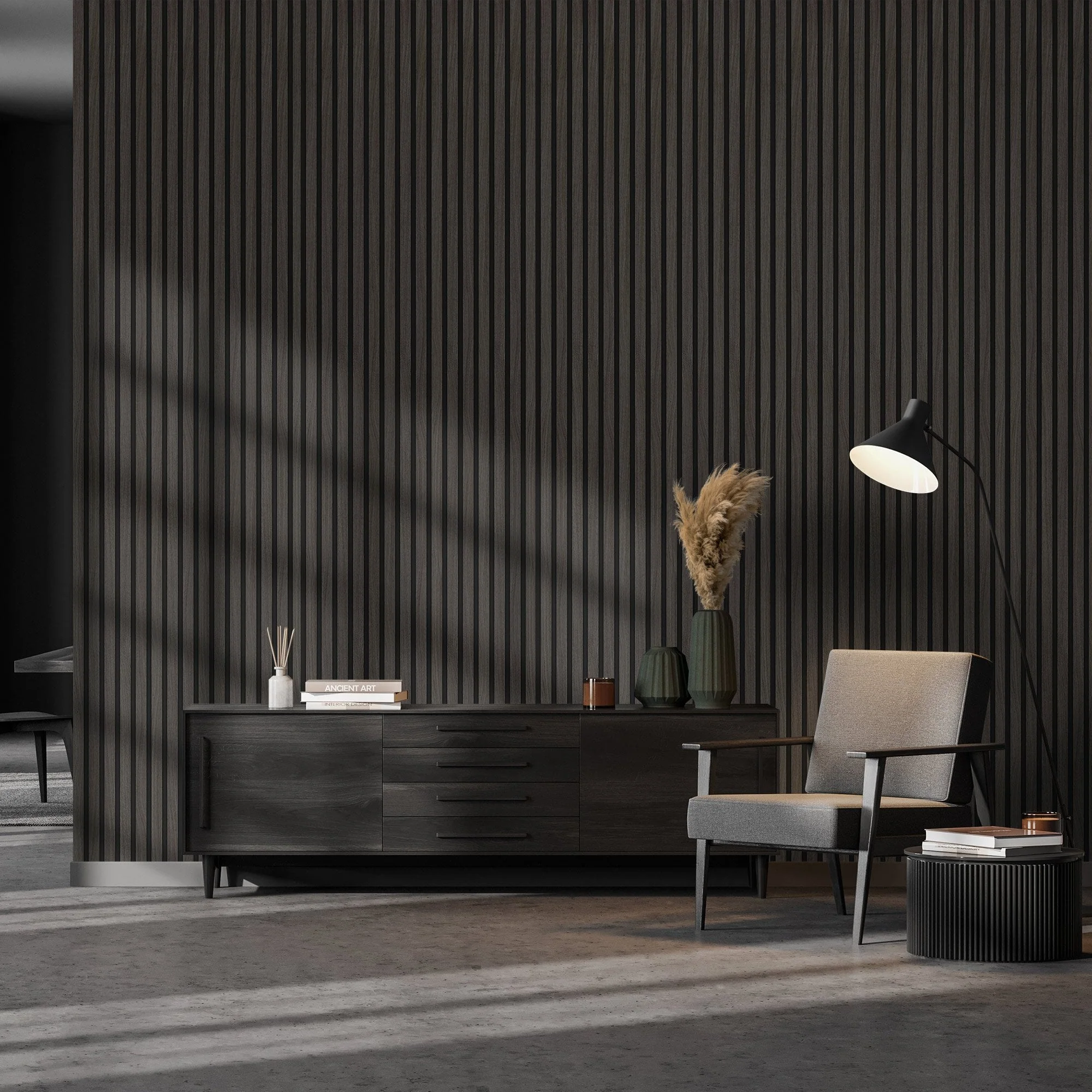 Dark Grey - Elevation Acoustic 20mm Fully Finished Wall Panelling - Image 9