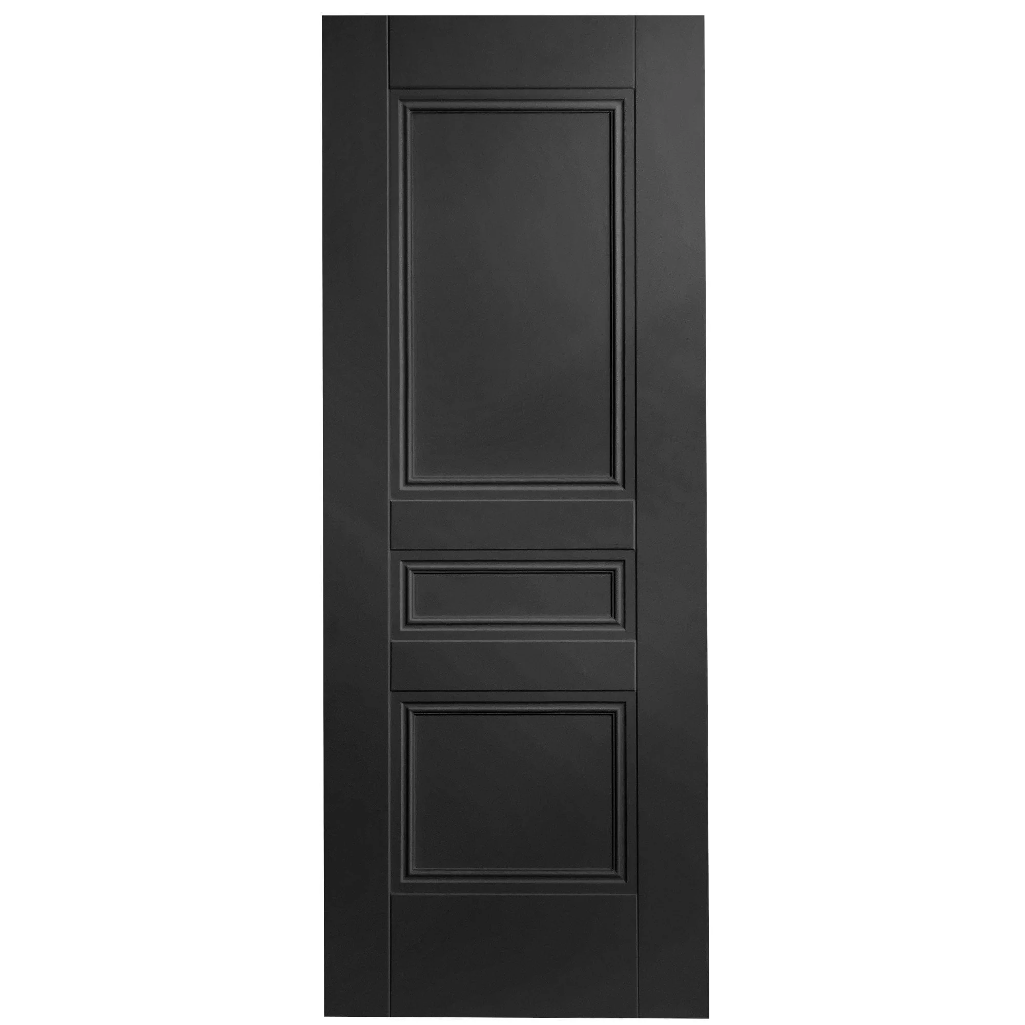 Black Fully Finished Internal Elegance Henley 3 Panel Made-to-Measure Door - Image 3