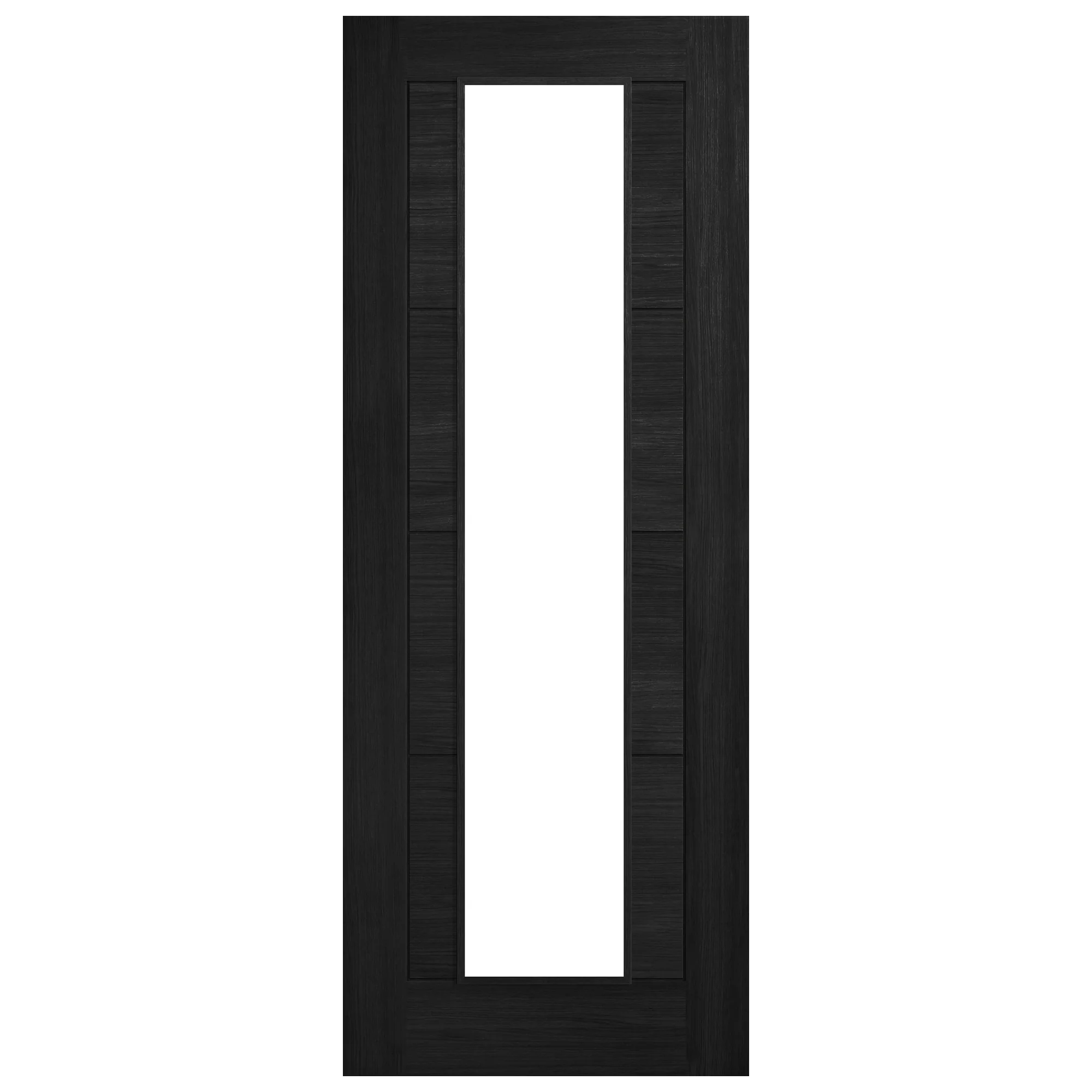 Black Fully Internal Finished Endure Laminate Ladder Clear Glass Door - Image 3